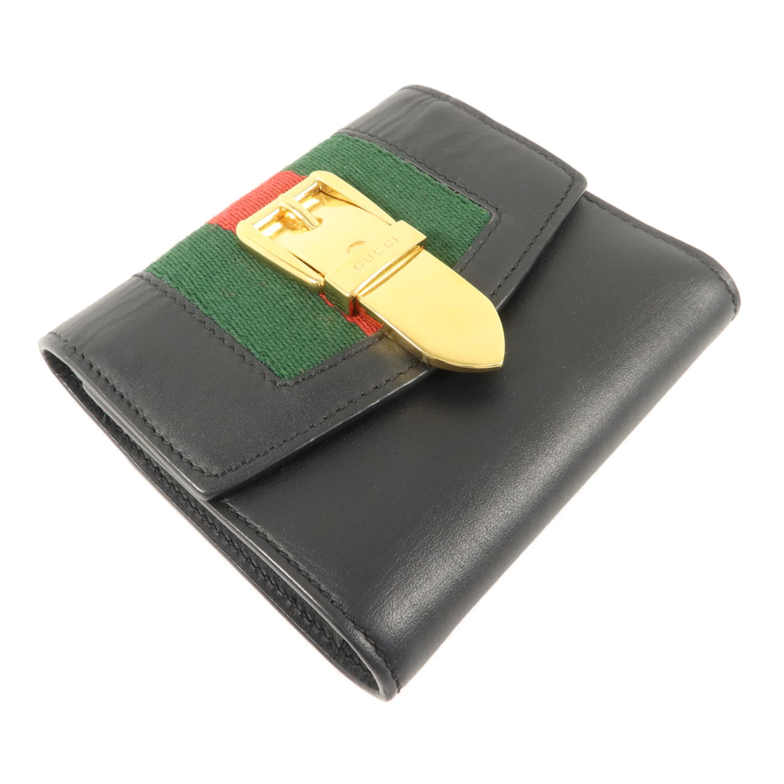 GUCCI 牛皮皮革Trifold Wallet錢包