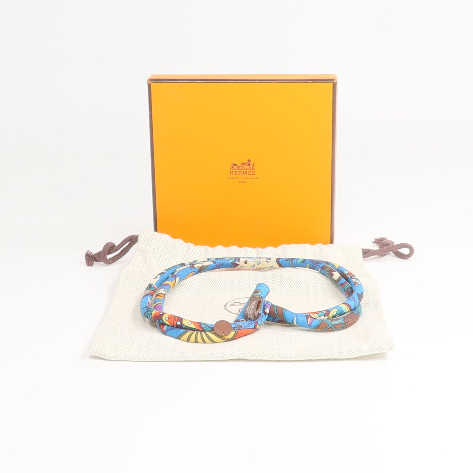 HERMES 絲質Petit H Bride Necklace項鍊