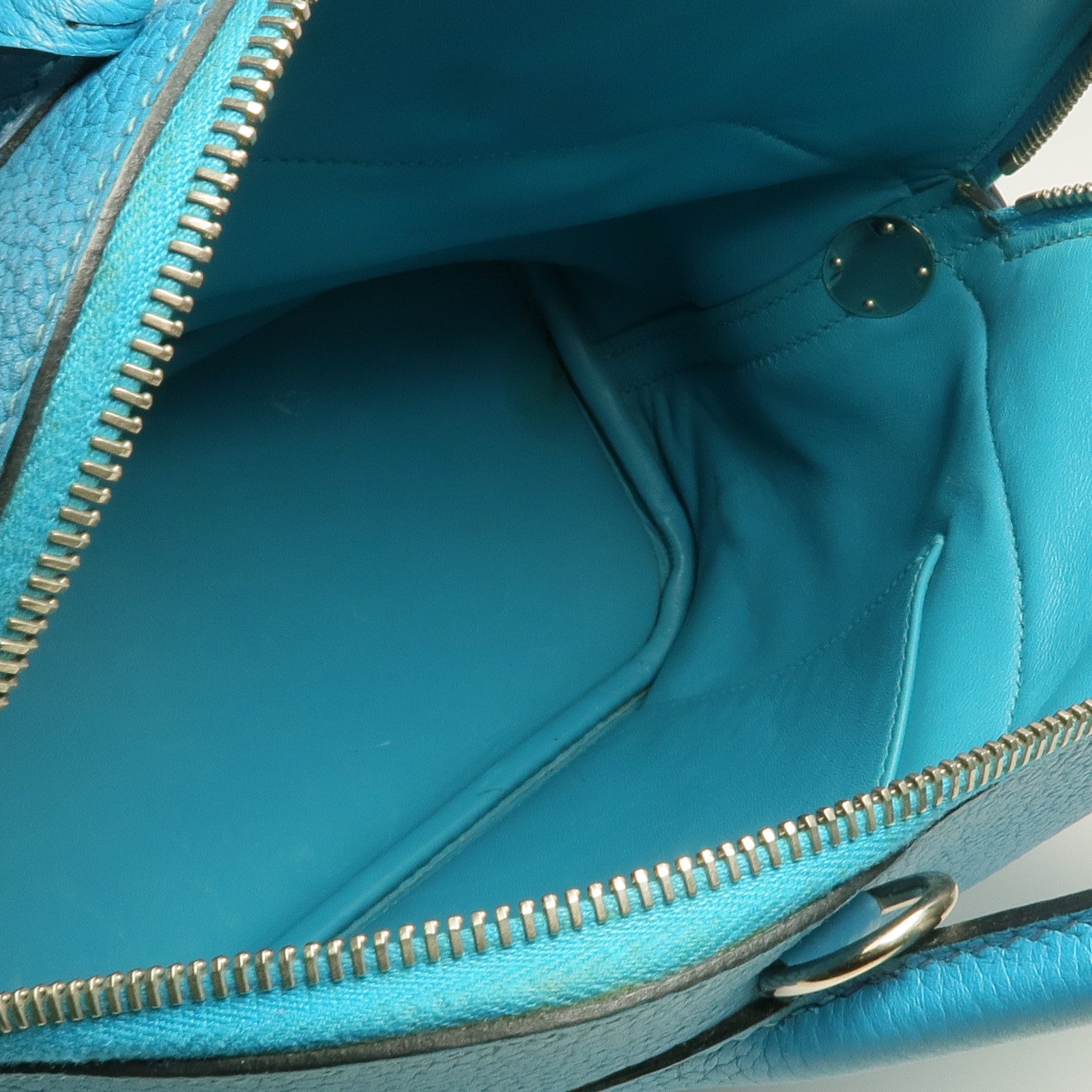 HERMES Clemence皮革Bolide 31銀扣手挽袋