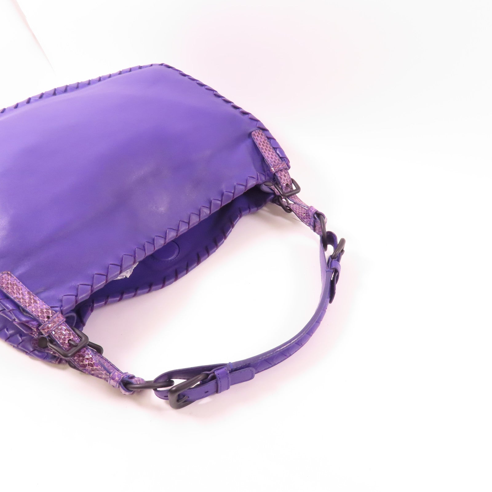 BOTTEGA VENETA 羊皮皮革/蛇皮皮革Shoulder Bag肩背袋