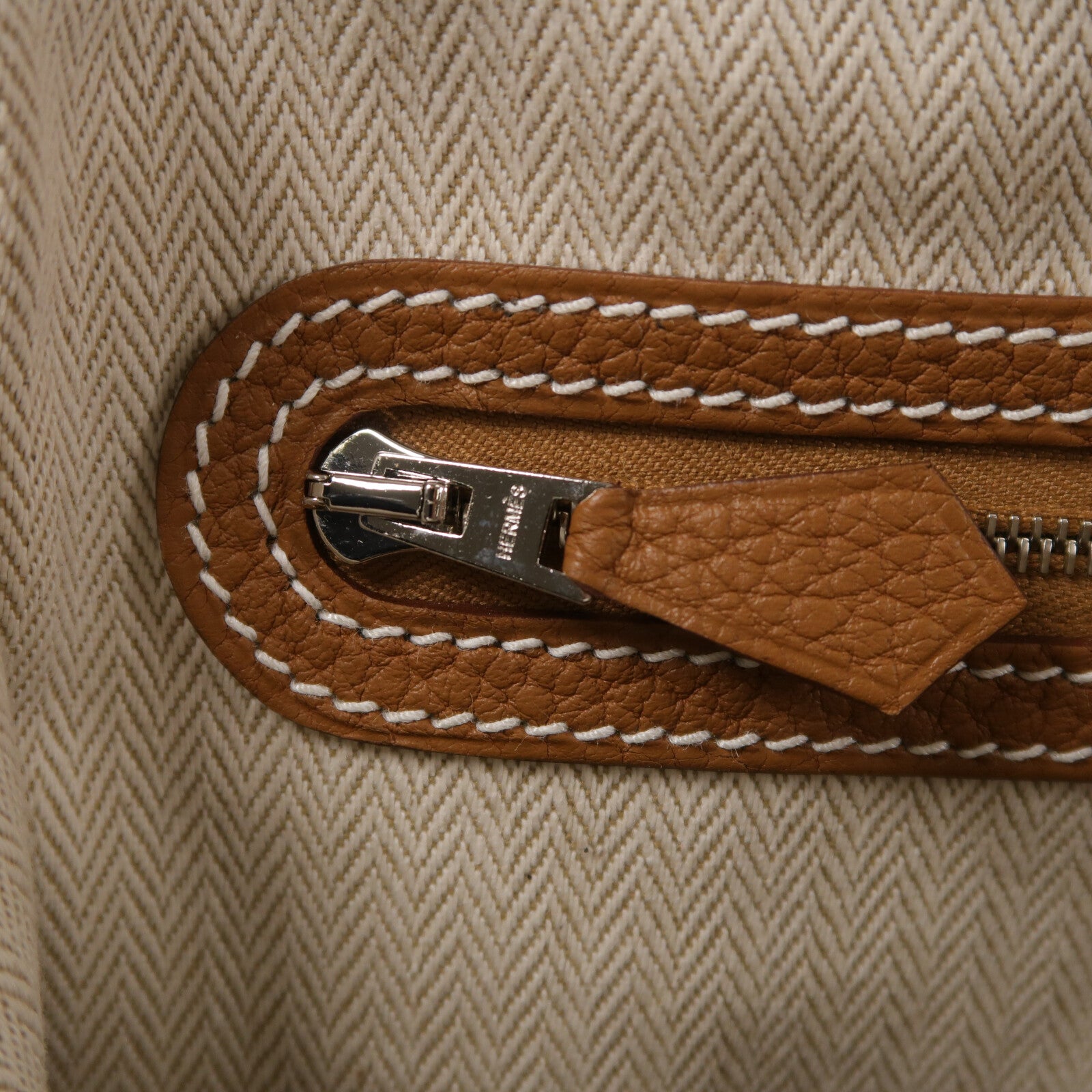 HERMES Negonda皮革Garden Party TPM手挽袋Gold