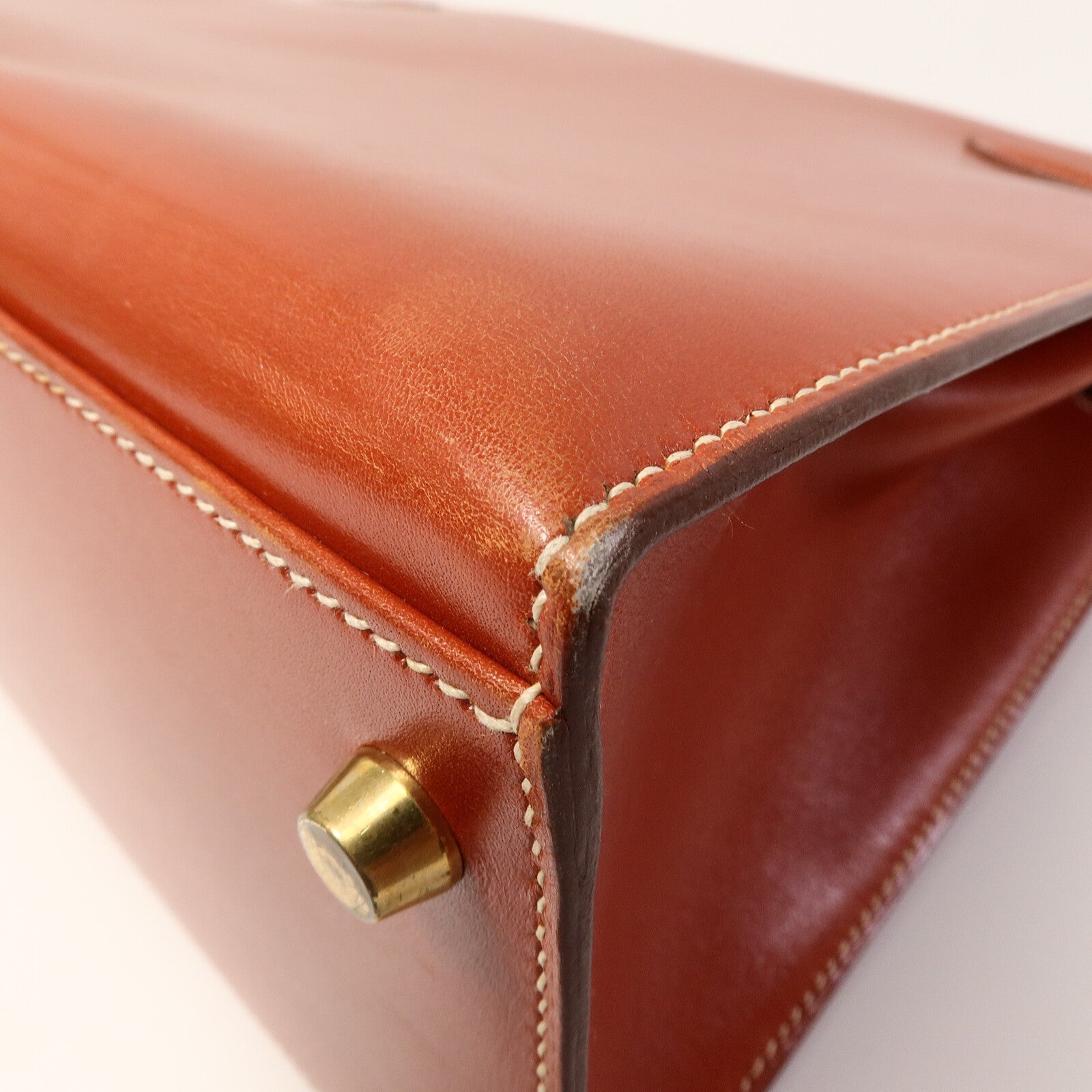 HERMES Box皮革Kelly 32手挽袋