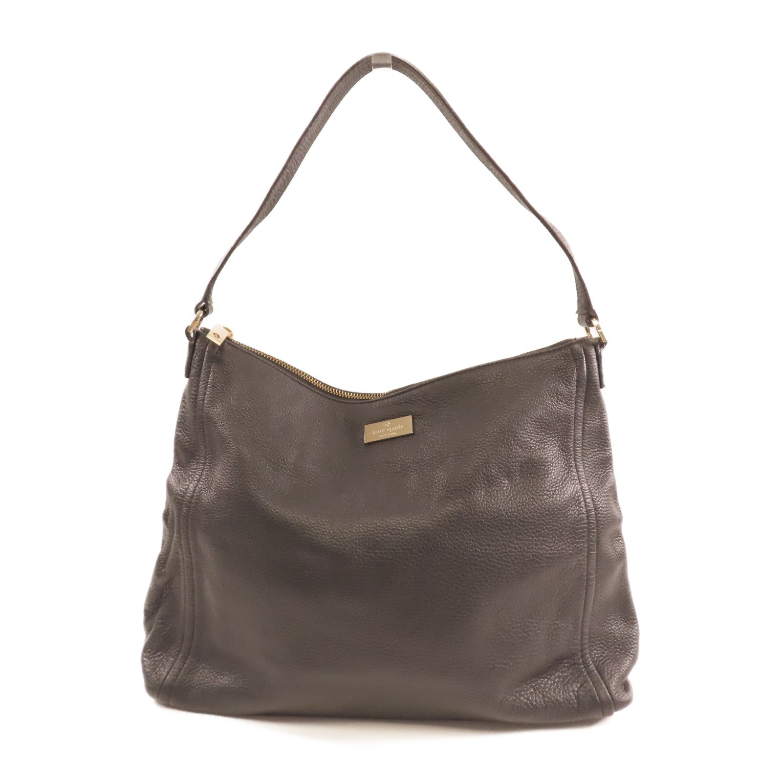 Kate Spade 牛皮皮革Hand Bag金扣手挽袋黑色