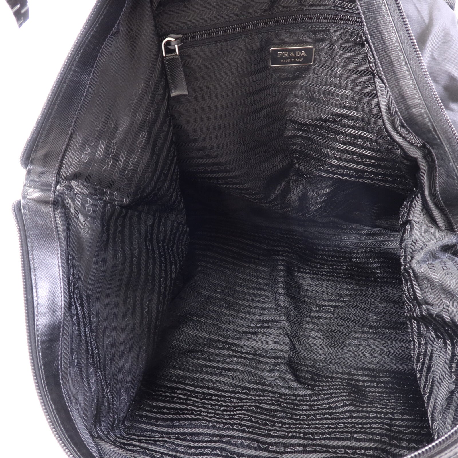 PRADA 尼龍Tote Bag銀扣手挽袋