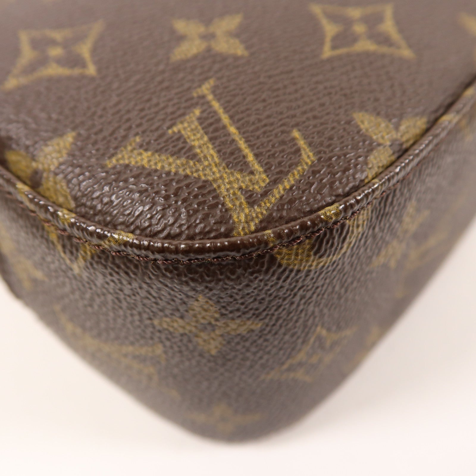 LOUIS VUITTON Monogram Spontini金扣手挽肩背兩用袋棕色