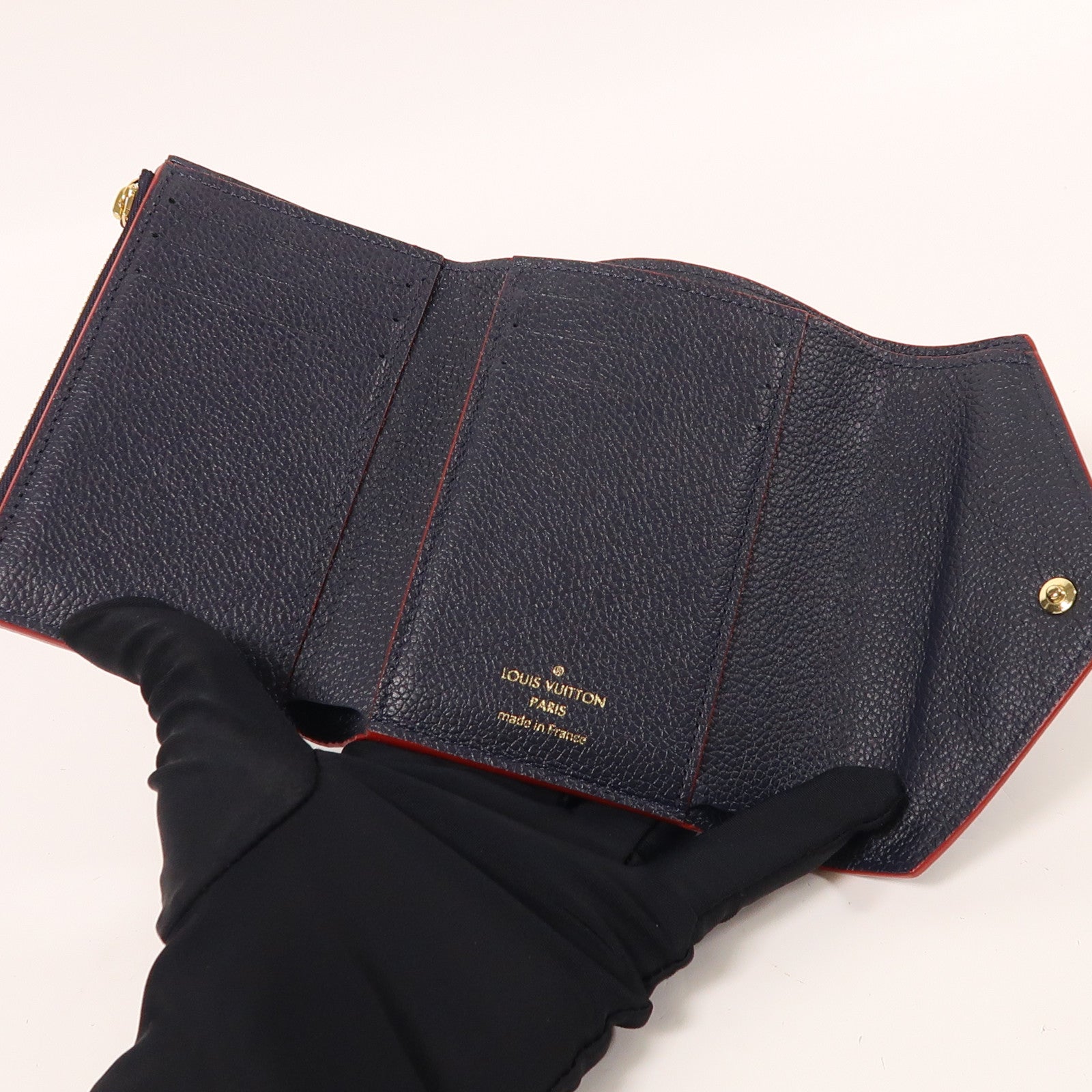 LOUIS VUITTON Monogram Empreinte Victorine金扣錢包