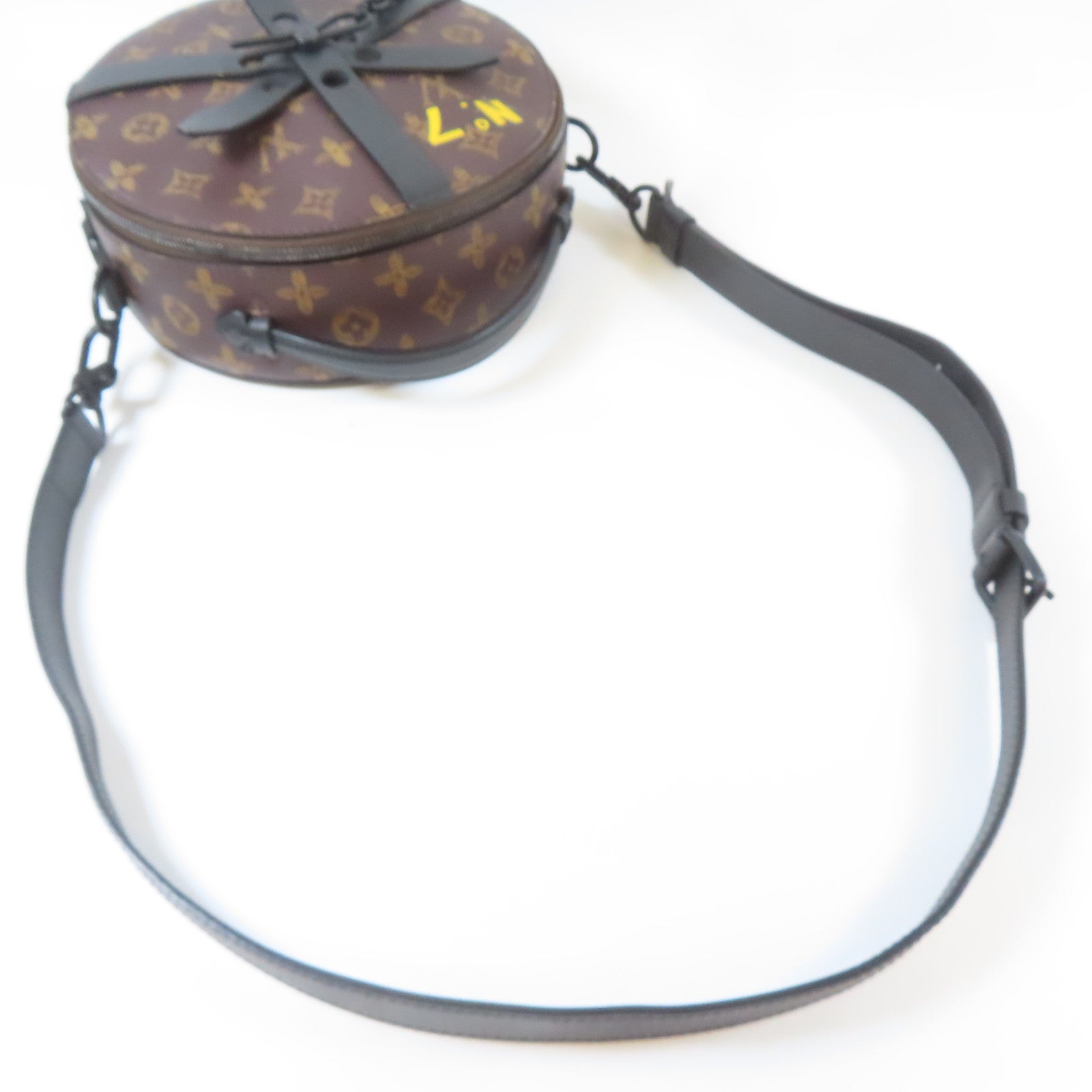 LOUIS VUITTON 【激減優惠】Monogram Wheel Box黑扣手挽肩背兩用袋啡色