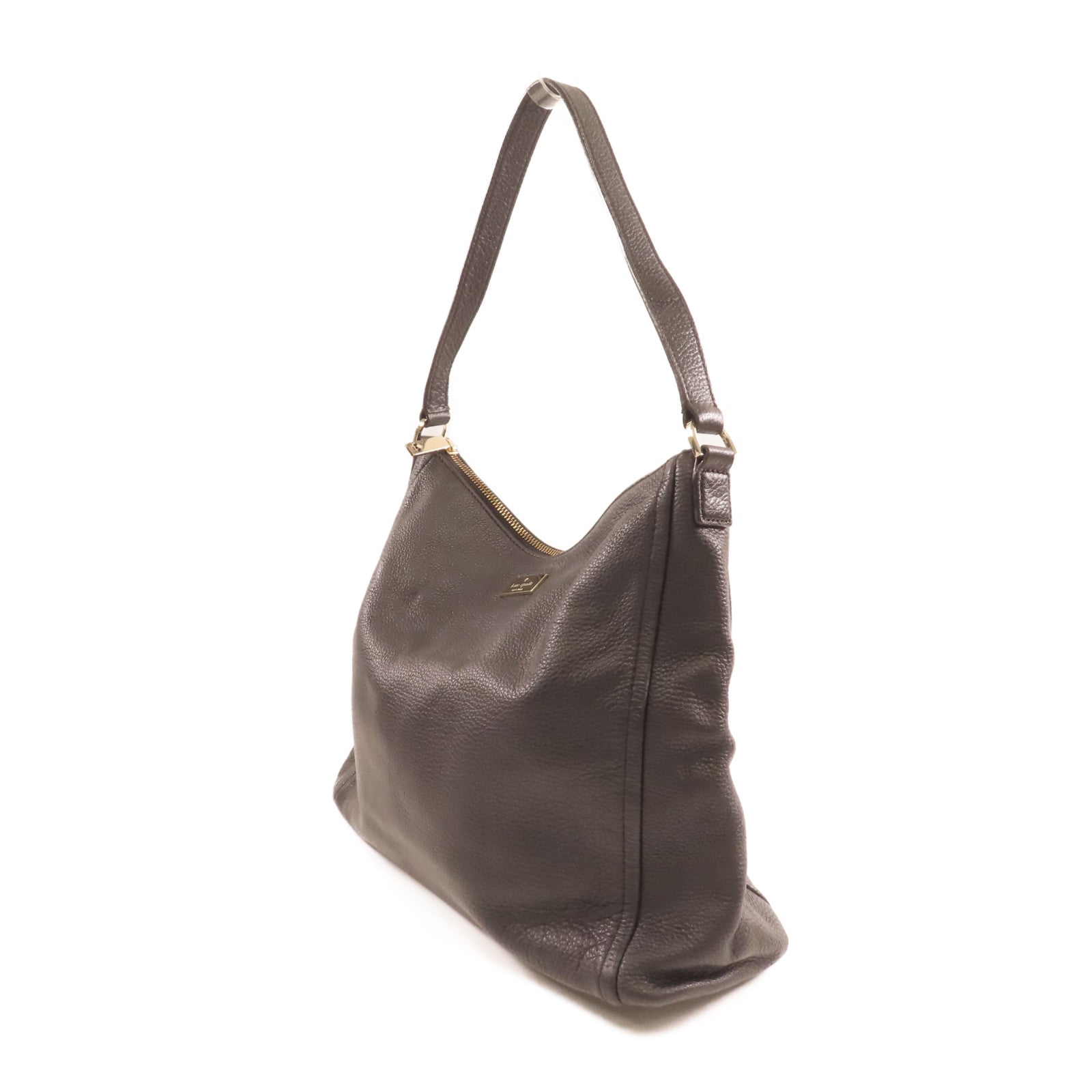 Kate Spade 牛皮皮革Hand Bag金扣手挽袋黑色