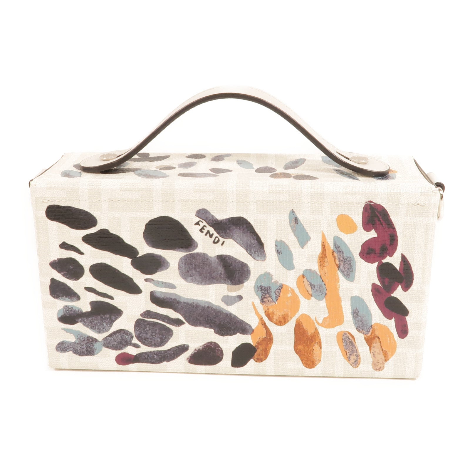 FENDI 塗層帆布Baguette Soft Trunk手挽肩背兩用袋