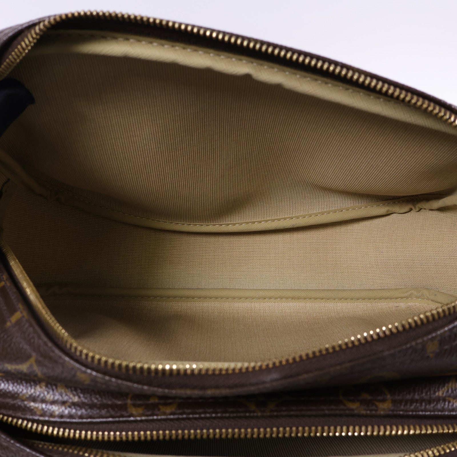 LOUIS VUITTON Monogram Reporter PM金扣肩背袋棕色