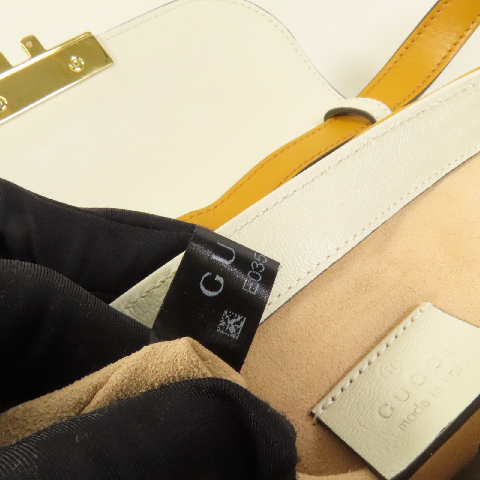 GUCCI 塗層帆布/牛皮皮革Padlock Mini Top Handle Bag金扣手挽肩背兩用袋