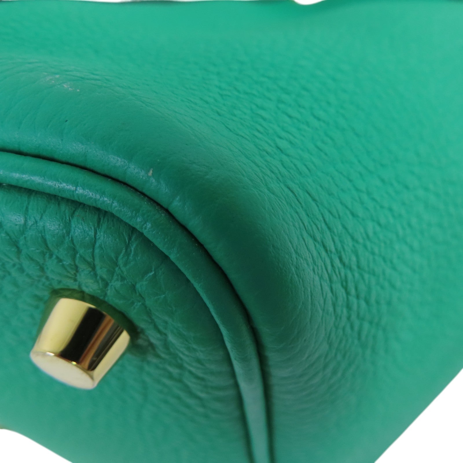HERMES Clemence皮革Picotin PM Tote Bag金扣手挽袋