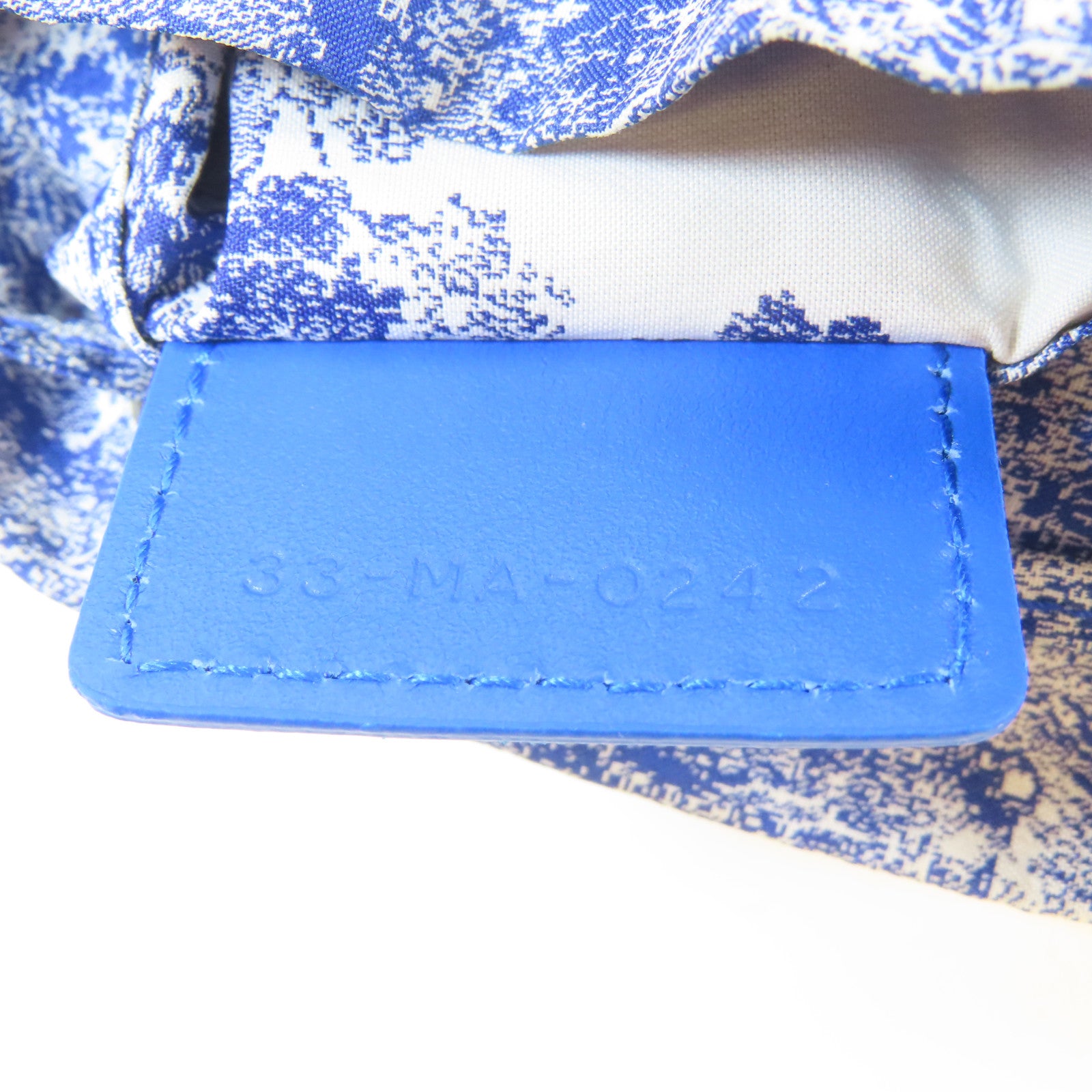 Dior 【激減優惠】帆布Travel Pouch銀扣手挽袋藍色