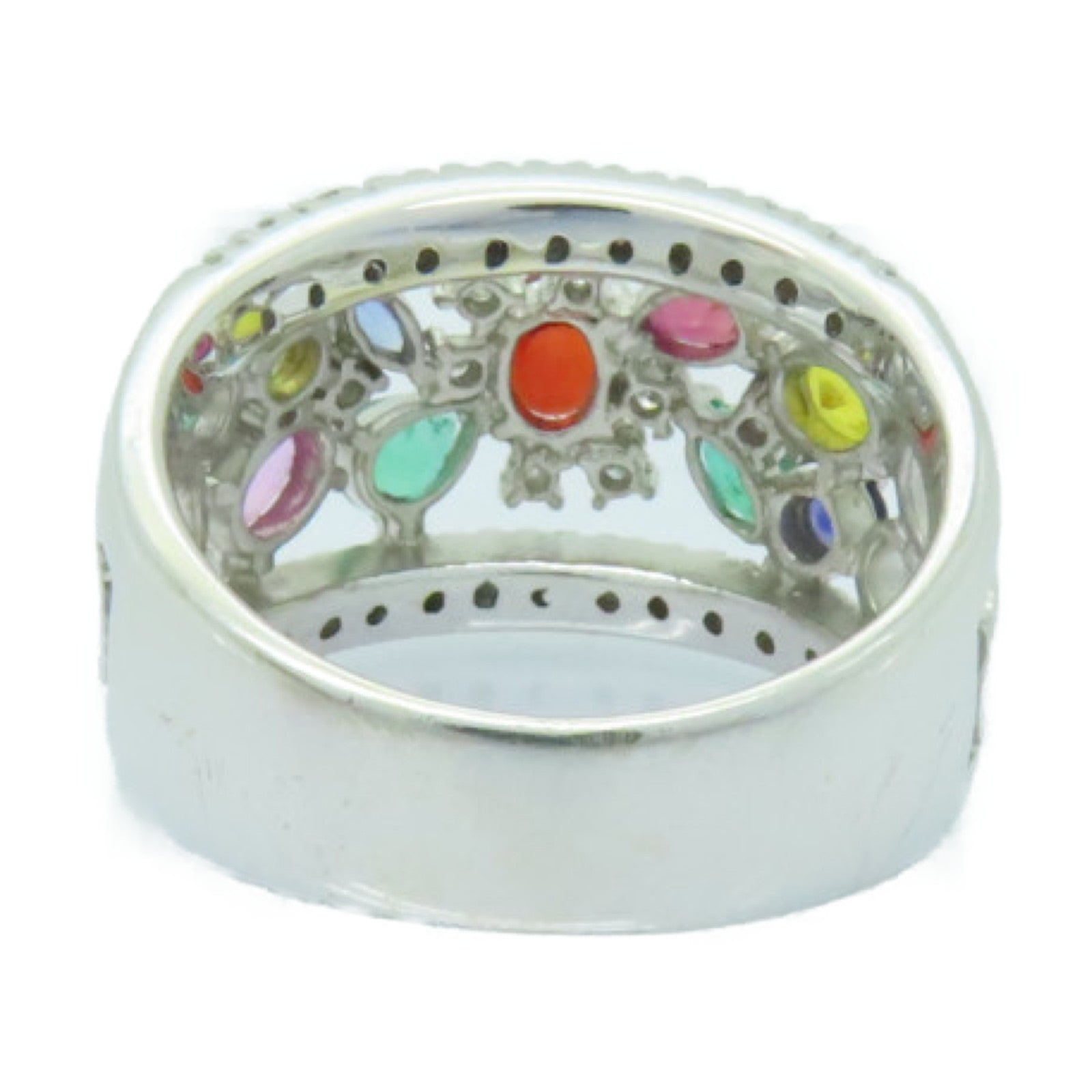 JEWELRY **【激減優惠】18K白金Ring0.037/0.23/1.52ct鑽石戒指彩色US#5.75
