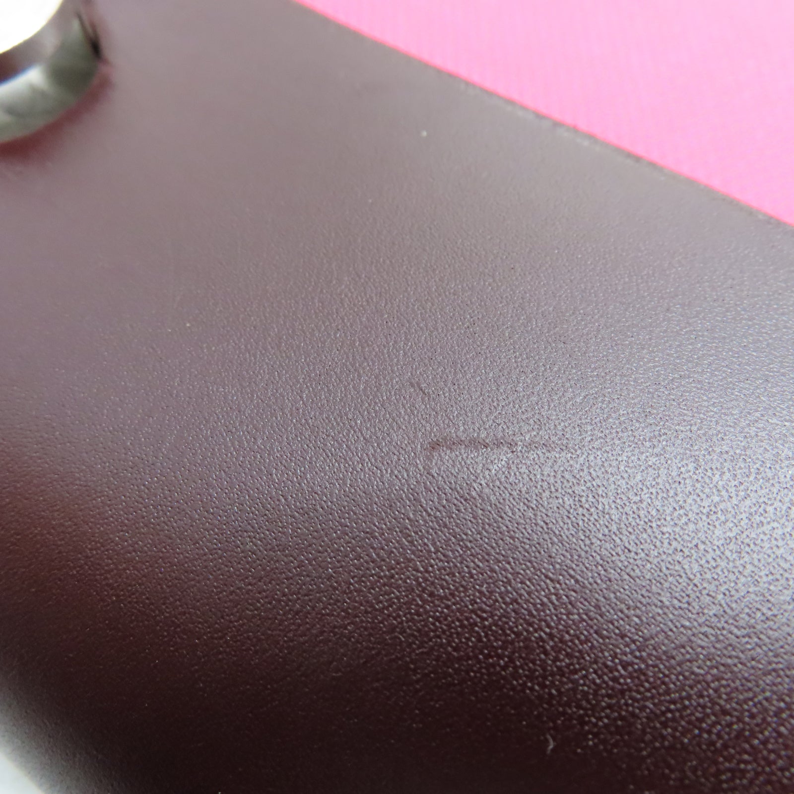 HERMES Toile H Berline Herbag PM銀扣手挽肩背兩用袋亮桃紅色