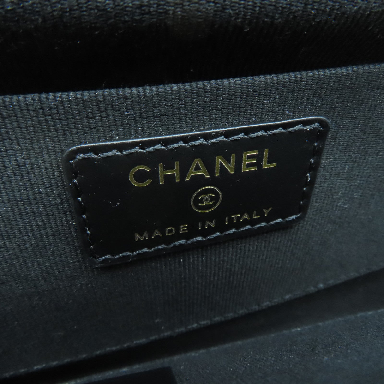 CHANEL 【激減優惠】菱格羊皮皮革Chain Shoulder金扣鏈帶手挽肩背兩用袋黑色