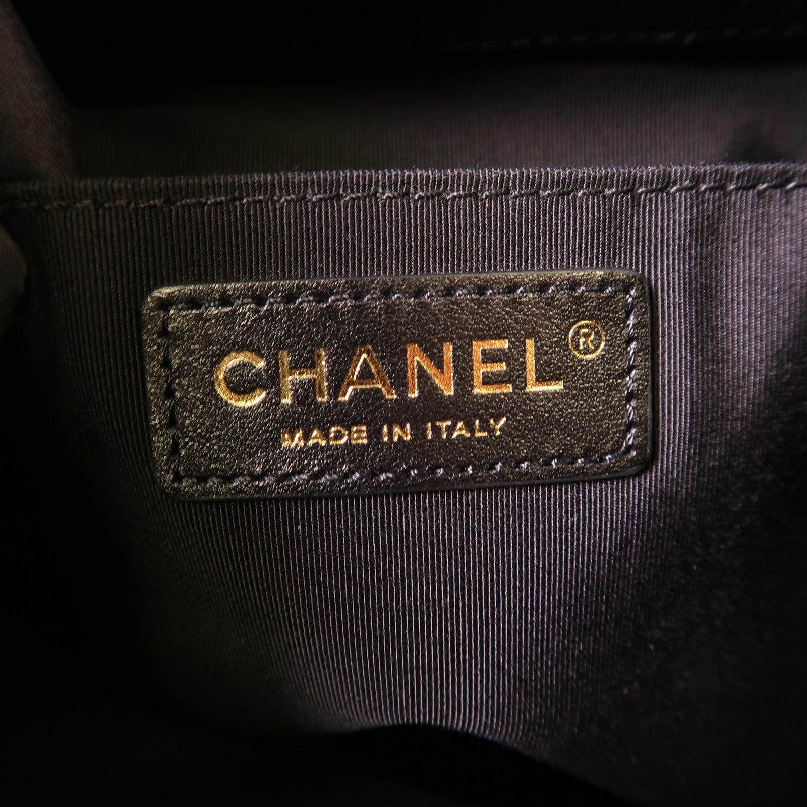 CHANEL CC GHW 2 Way Shoulder Bucket Bag Calfskin Leather Black