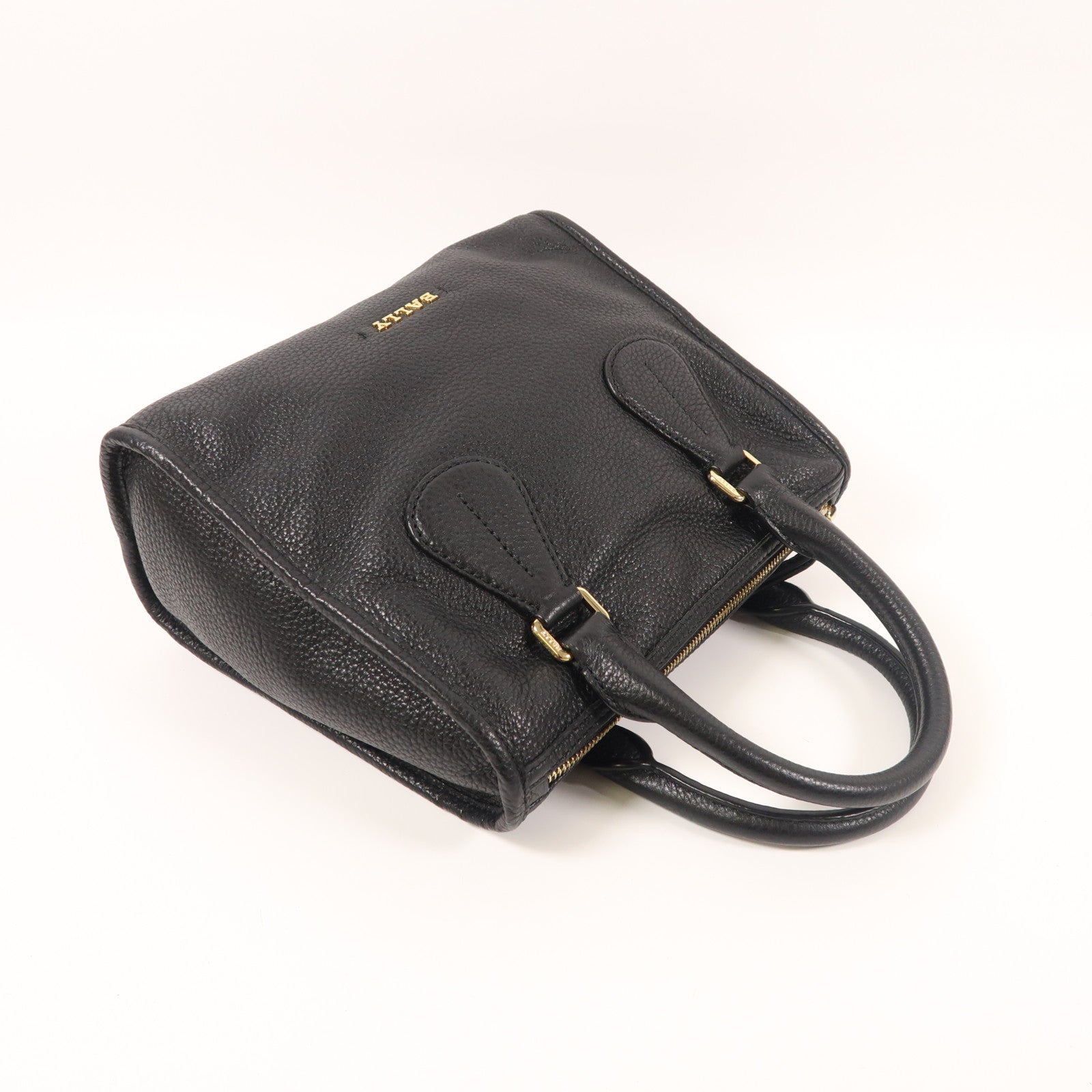 BALLY 牛皮皮革Hand Bag金扣手挽袋