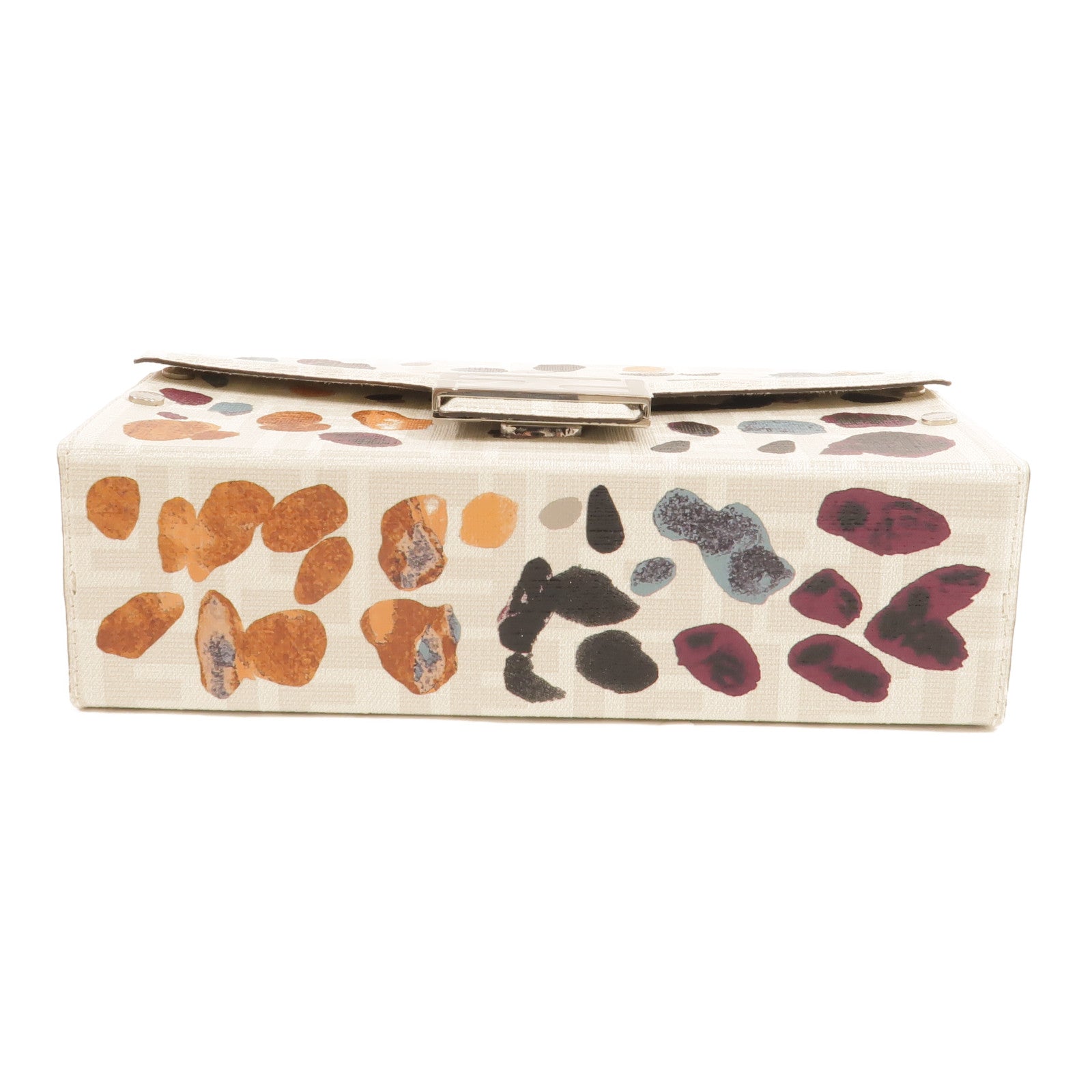 FENDI 塗層帆布Baguette Soft Trunk手挽肩背兩用袋