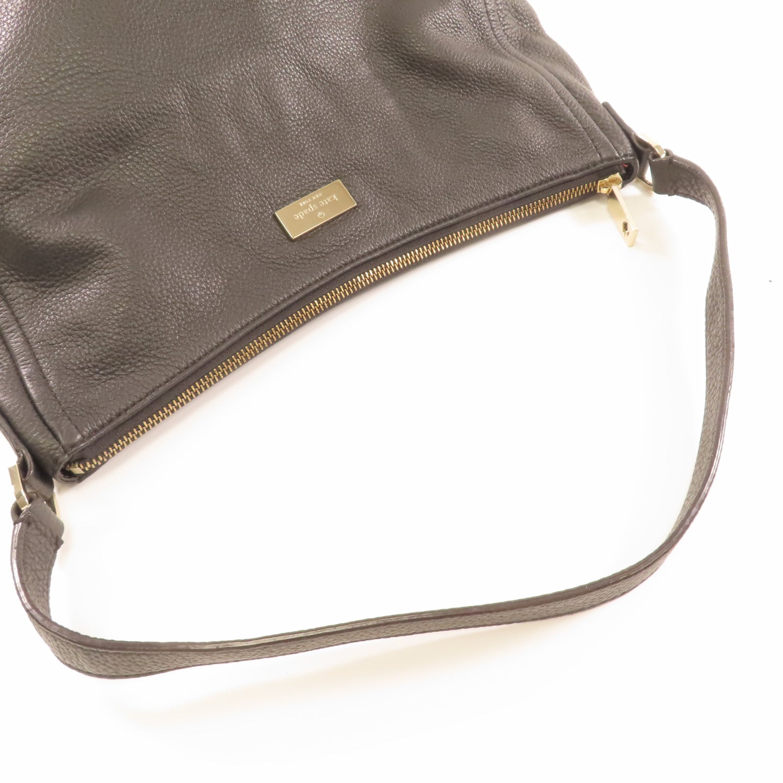 Kate Spade 牛皮皮革Hand Bag金扣手挽袋黑色