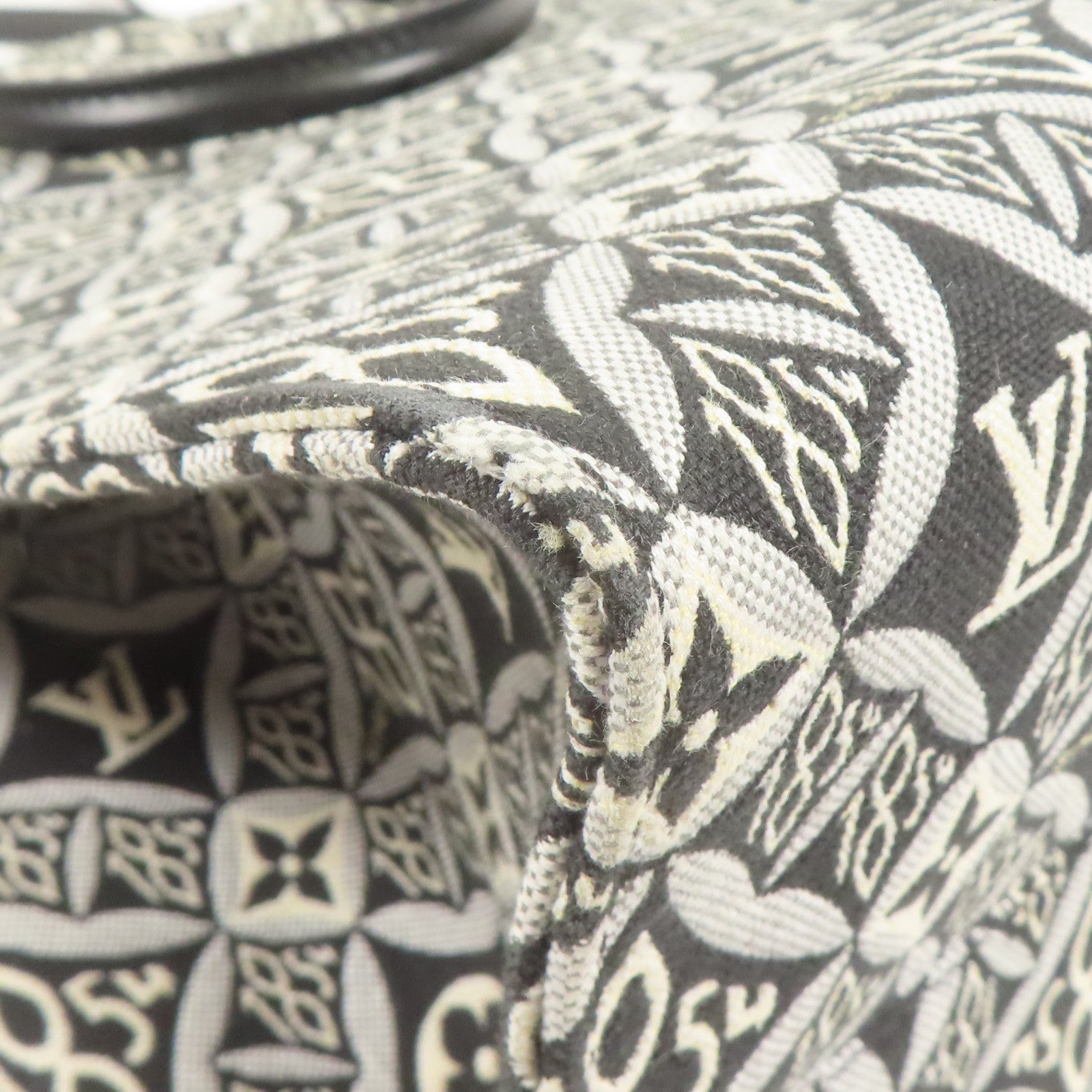 LOUIS VUITTON 【激減優惠】Monogram Jacquard Since 1854 OnTheGo GM金扣手挽肩背兩用袋