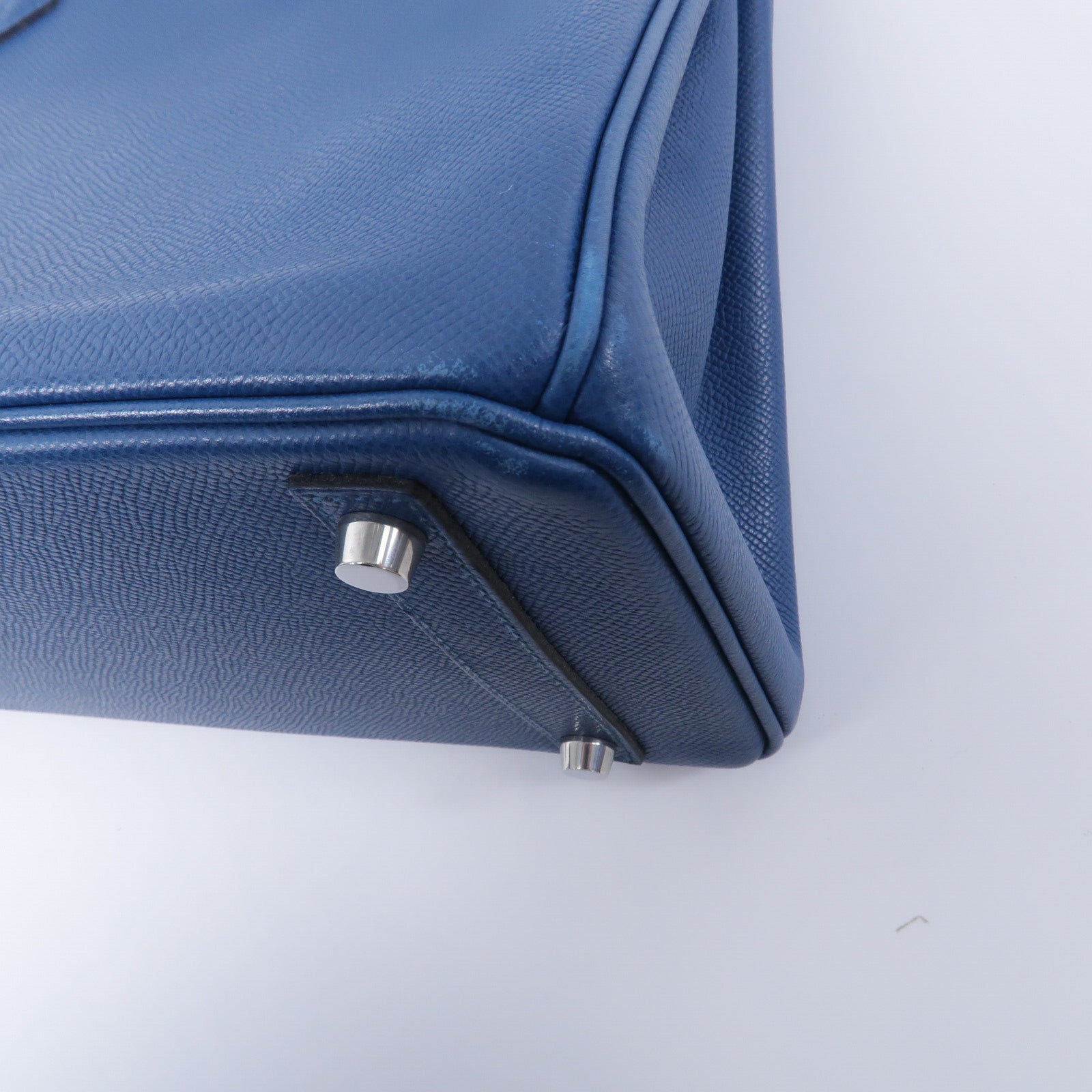 HERMES Epsom皮革Birkin 30手挽袋Cobalt