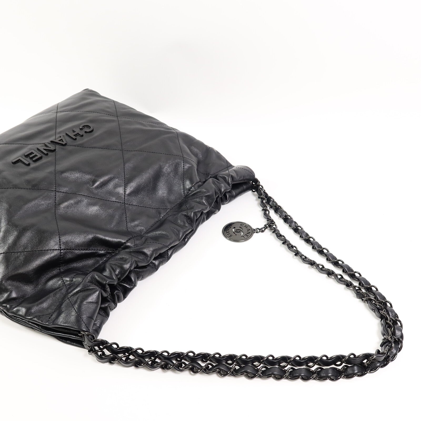 CHANEL 牛皮皮革Chanel 22 Small鏈帶肩背袋