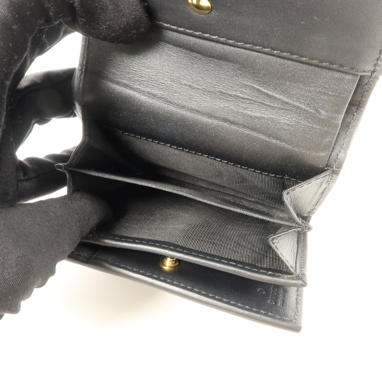 GUCCI 牛皮皮革Trifold Wallet錢包