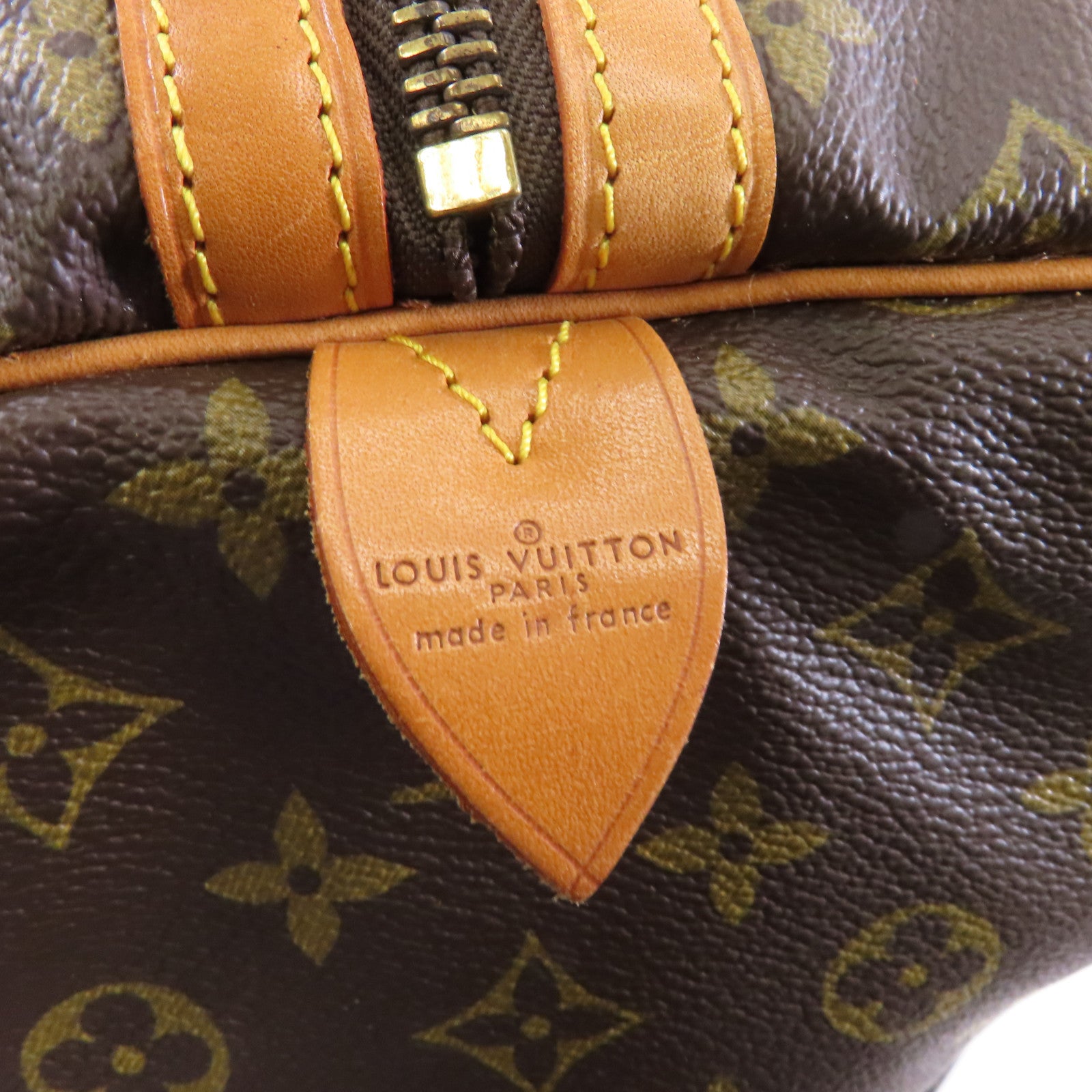 LOUIS VUITTON Monogram Keepall 55金扣波士顿包棕色
