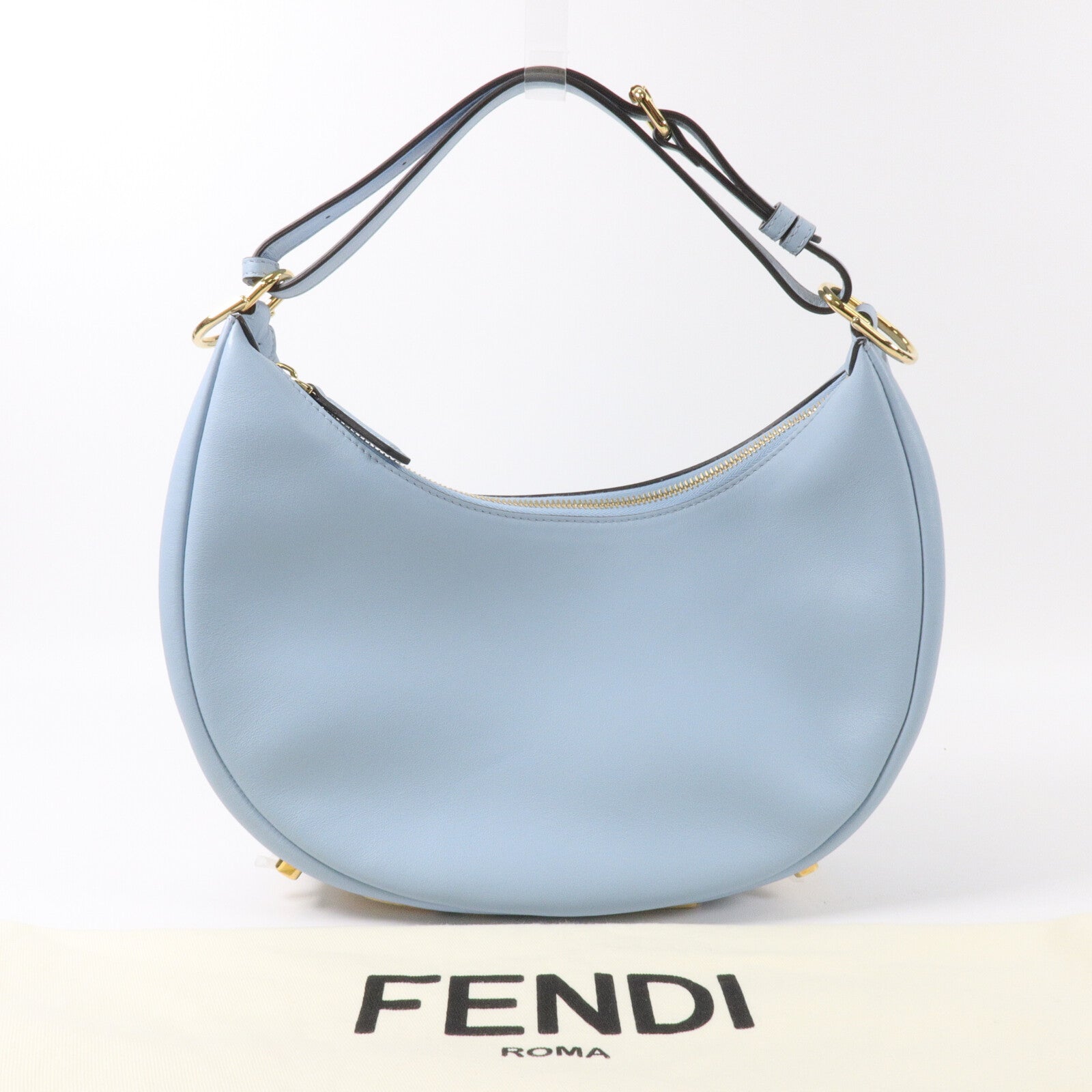 FENDI 牛皮皮革Fendigraphy Hobo肩背袋