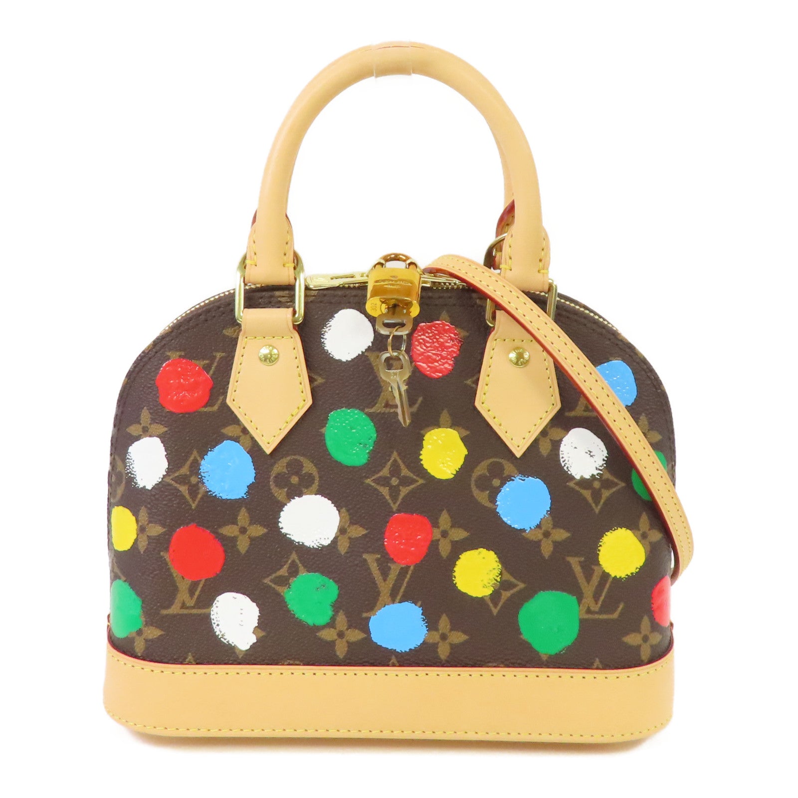 LOUIS VUITTON Monogram YK Alma BB金扣手挽肩背兩用袋彩色