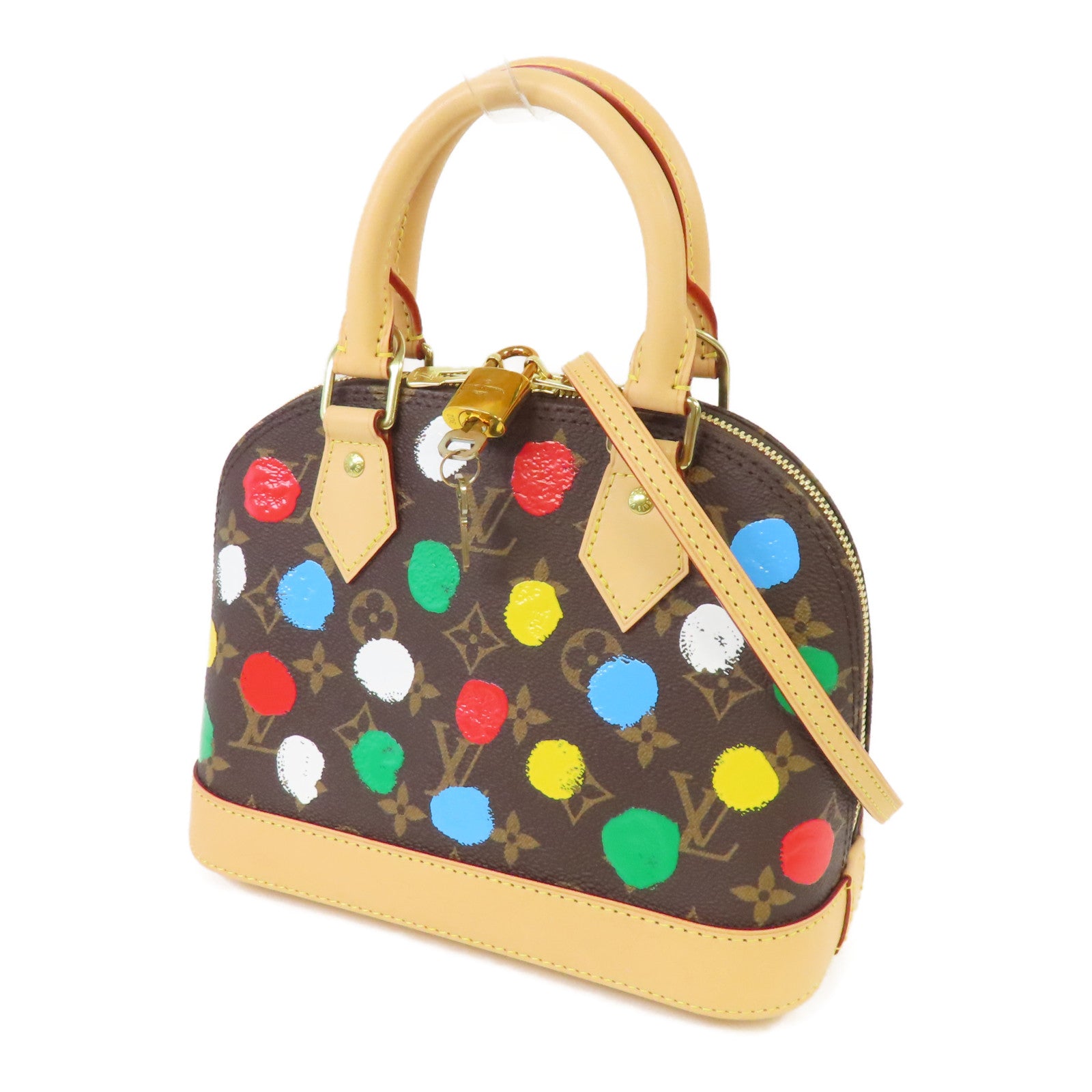 LOUIS VUITTON Monogram YK Alma BB金扣手挽肩背兩用袋彩色