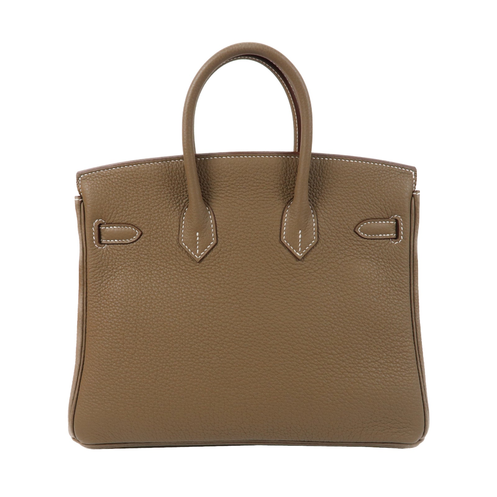 HERMES Togo皮革Birkin 25金扣手挽袋Etoupe大象灰色