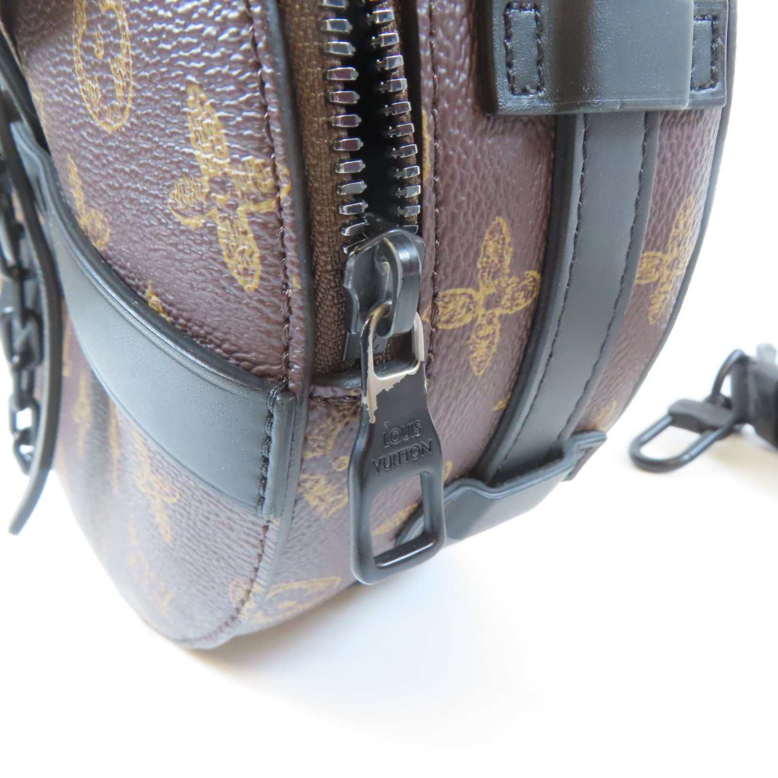 LOUIS VUITTON 【激減優惠】Monogram Wheel Box黑扣手挽肩背兩用袋啡色