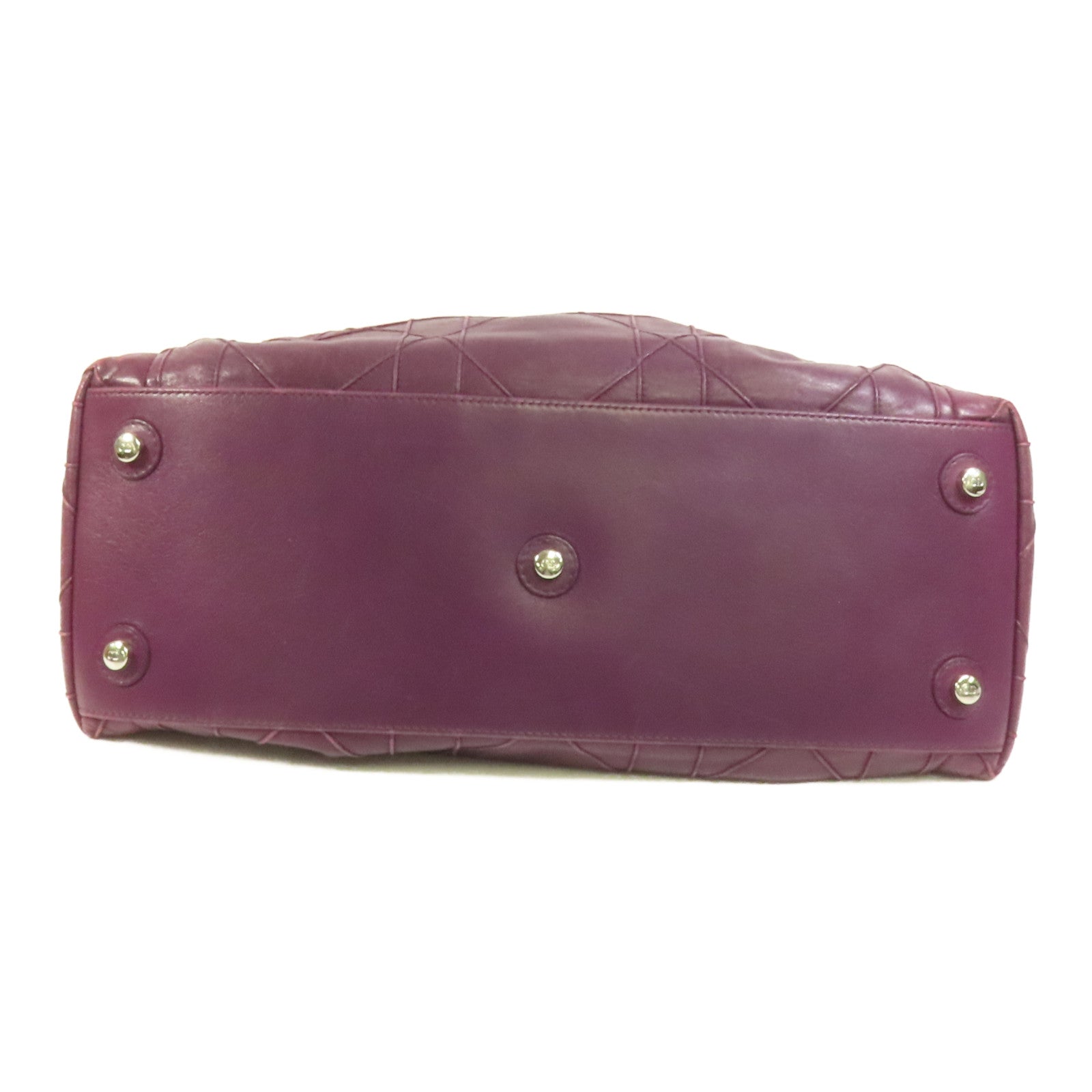 Dior 牛皮皮革Cannage銀扣肩背袋