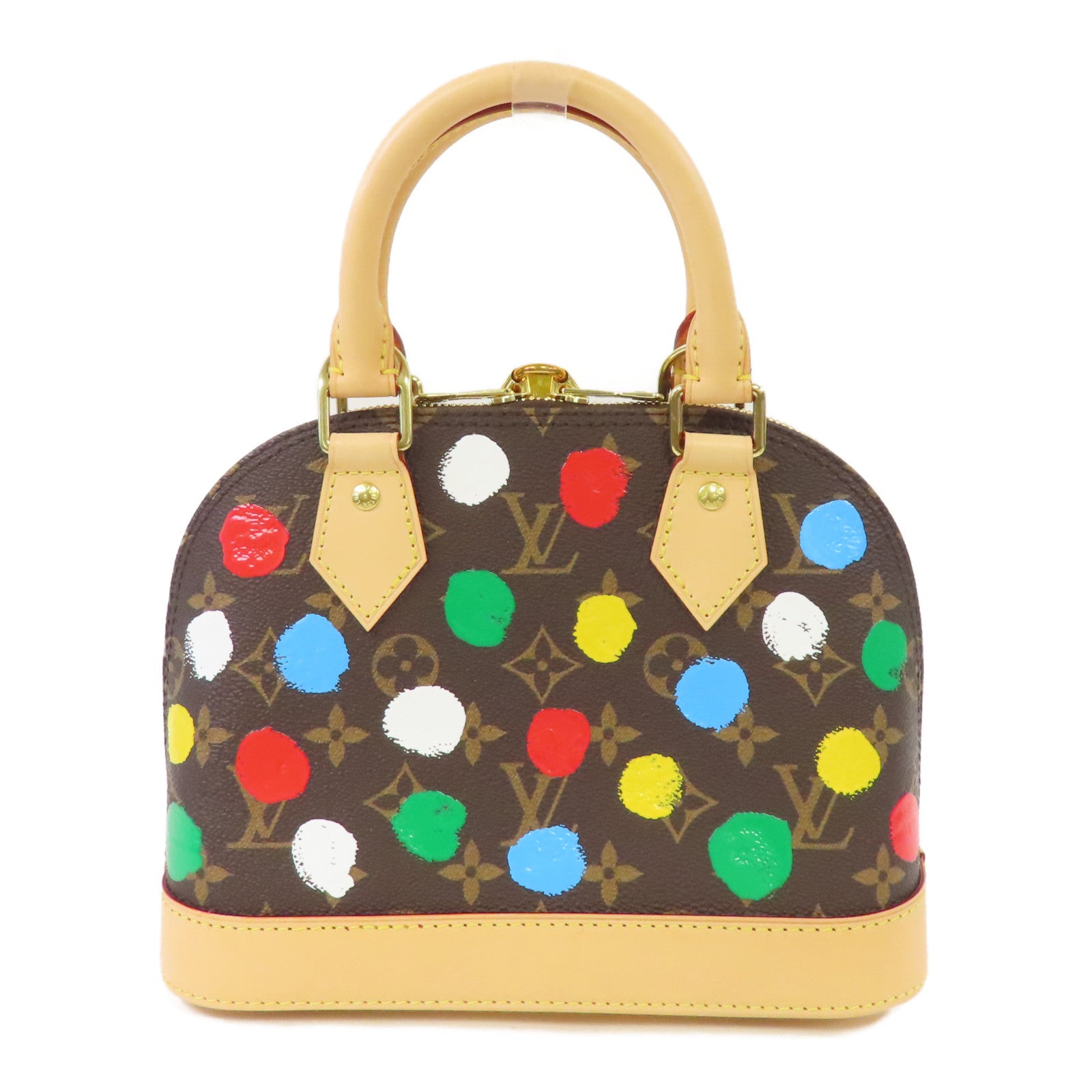 LOUIS VUITTON Monogram YK Alma BB金扣手挽肩背兩用袋彩色