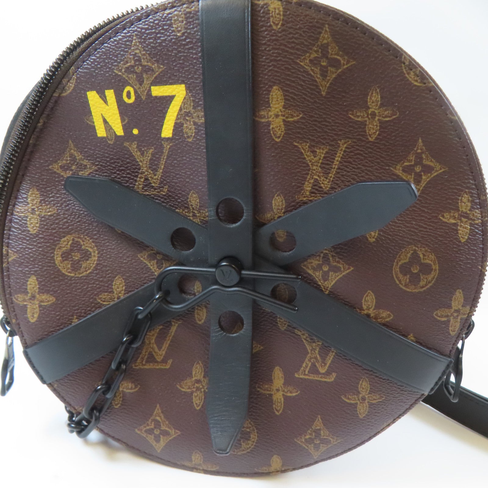 LOUIS VUITTON 【激減優惠】Monogram Wheel Box黑扣手挽肩背兩用袋啡色