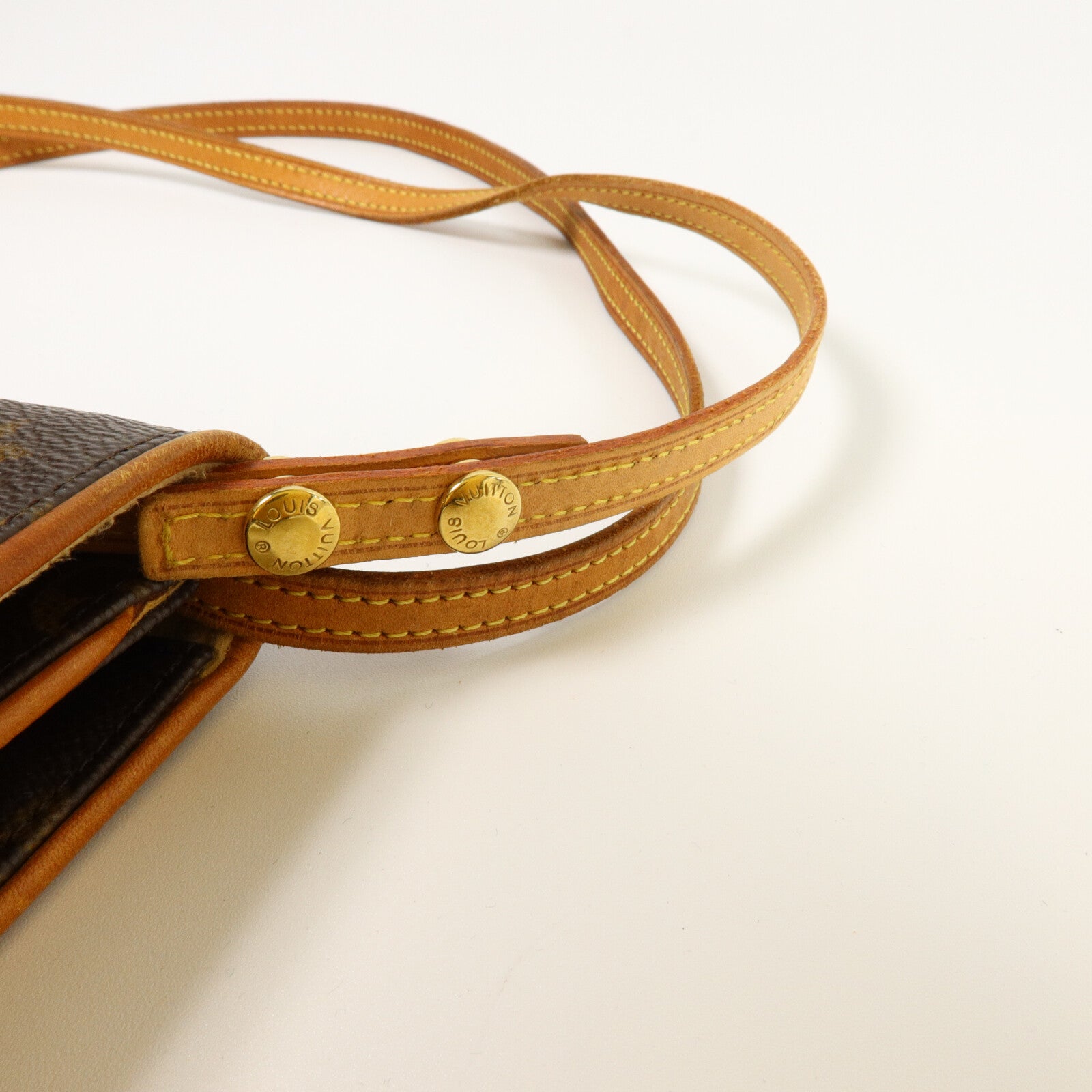 LOUIS VUITTON Monogram Pochette Twin GM金扣肩背袋