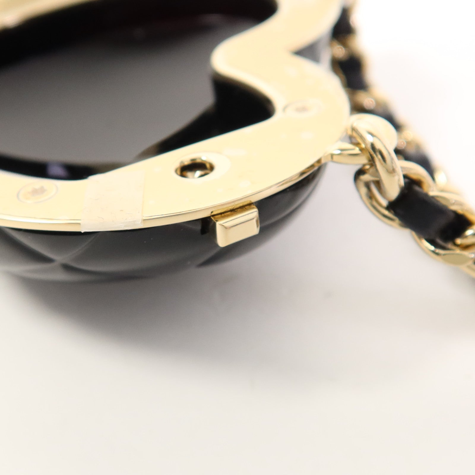 CHANEL PVC/金屬/皮革Heart Charm With Chain金扣掛飾