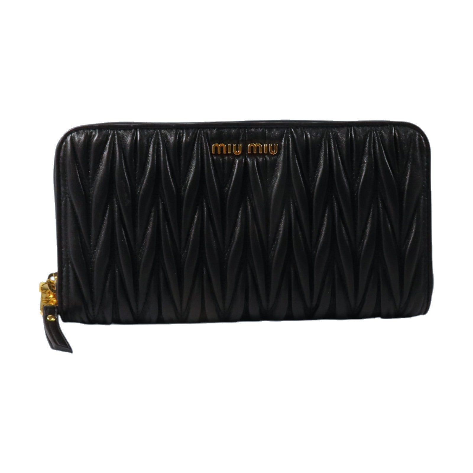 Miu Miu 羊皮皮革Long Wallet金扣長錢包