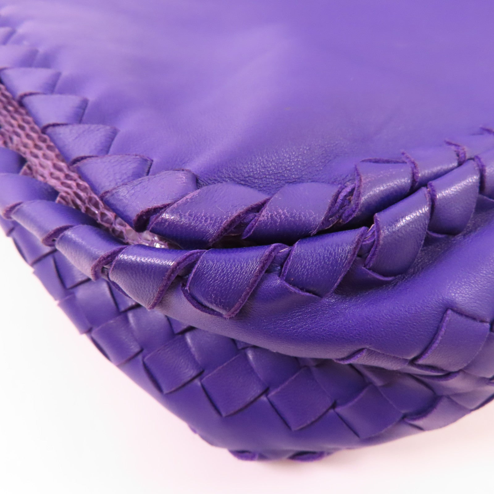 BOTTEGA VENETA 羊皮皮革/蛇皮皮革Shoulder Bag肩背袋