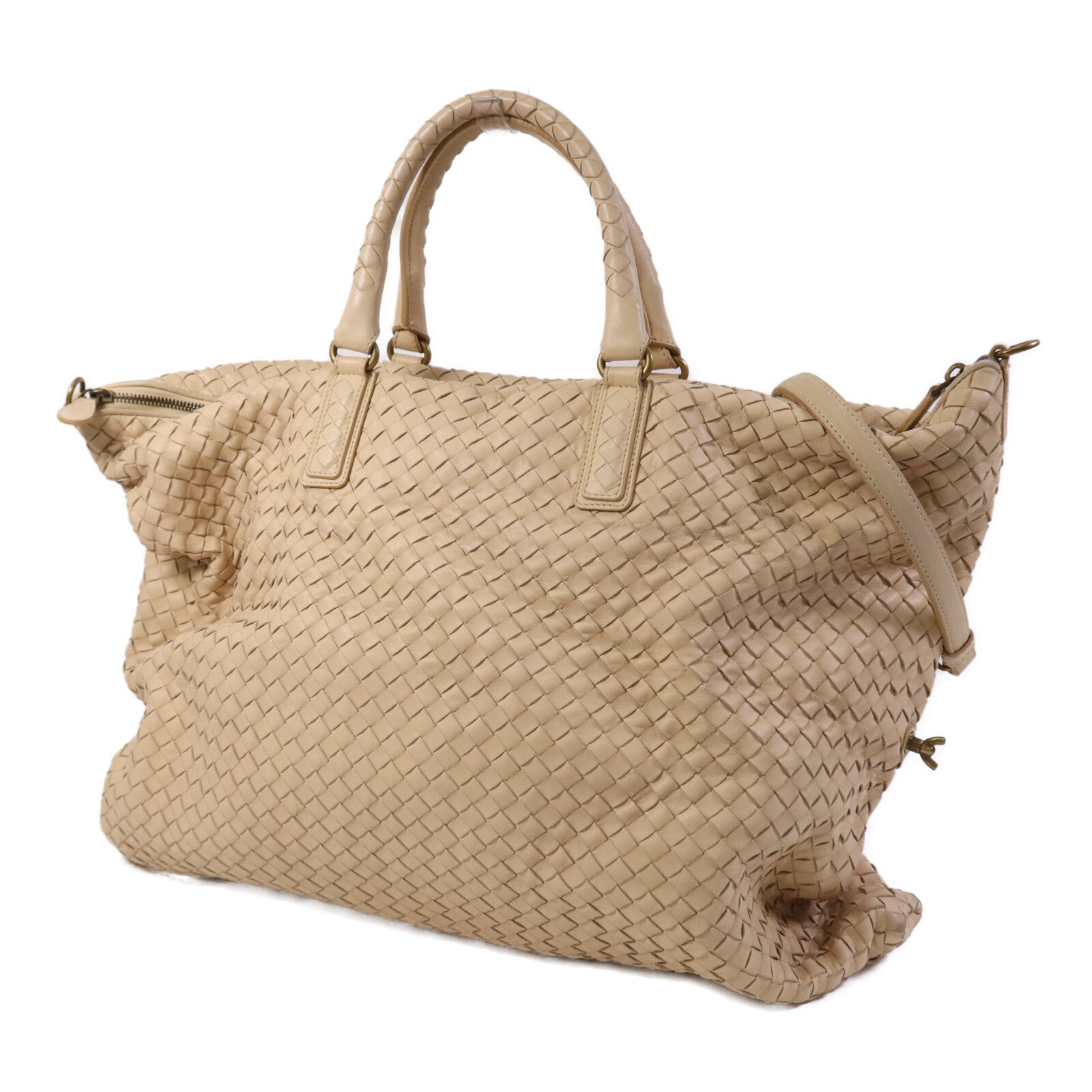 BOTTEGA VENETA Nappa皮革Intrecciato Convertible金扣手挽肩背兩用袋