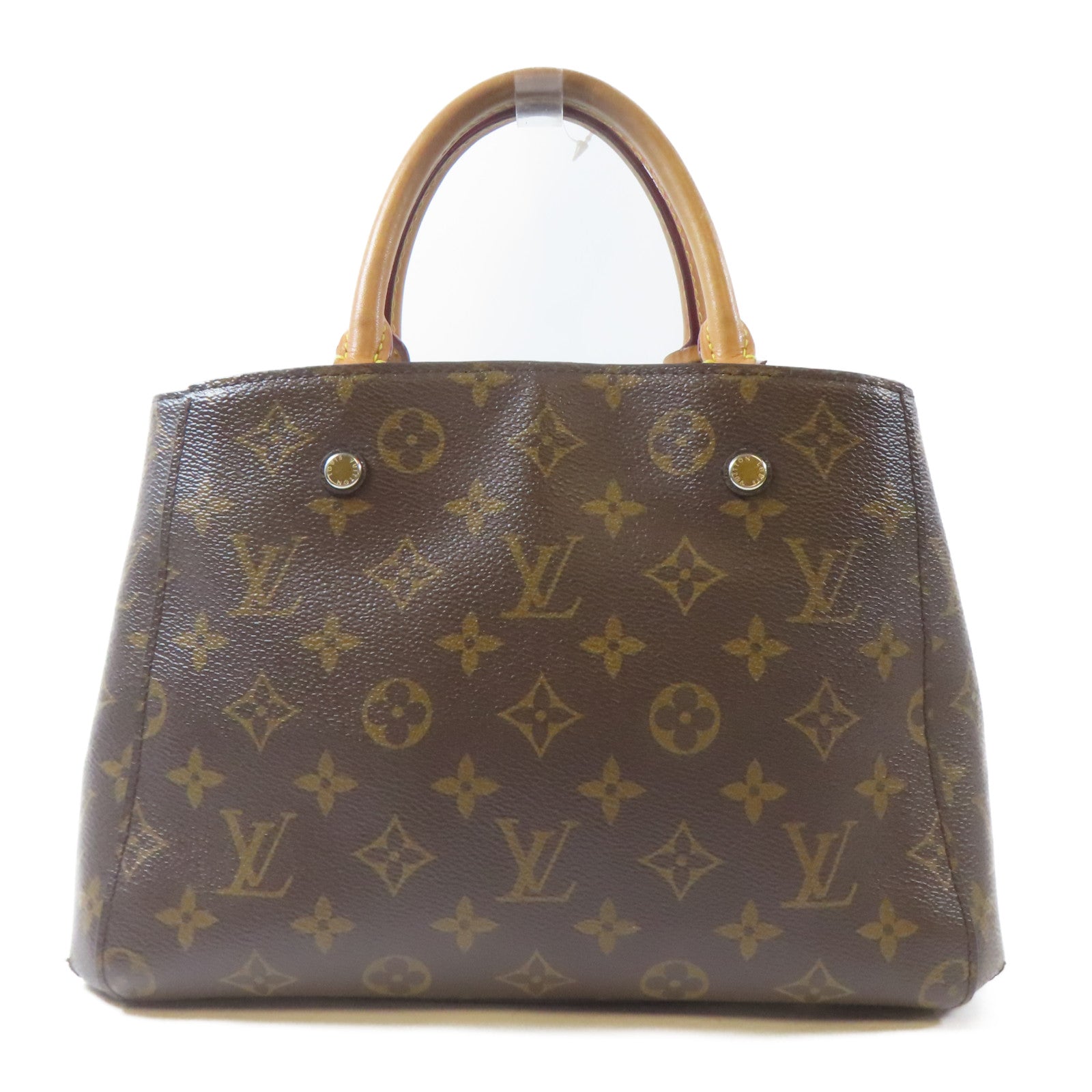 LOUIS VUITTON Monogram Montaigne金扣手挽肩背兩用袋啡色