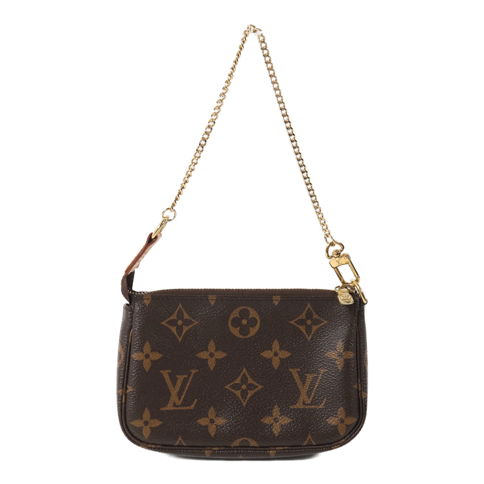 LOUIS VUITTON Monogram Mini Pochette Accessoires鏈帶手挽袋