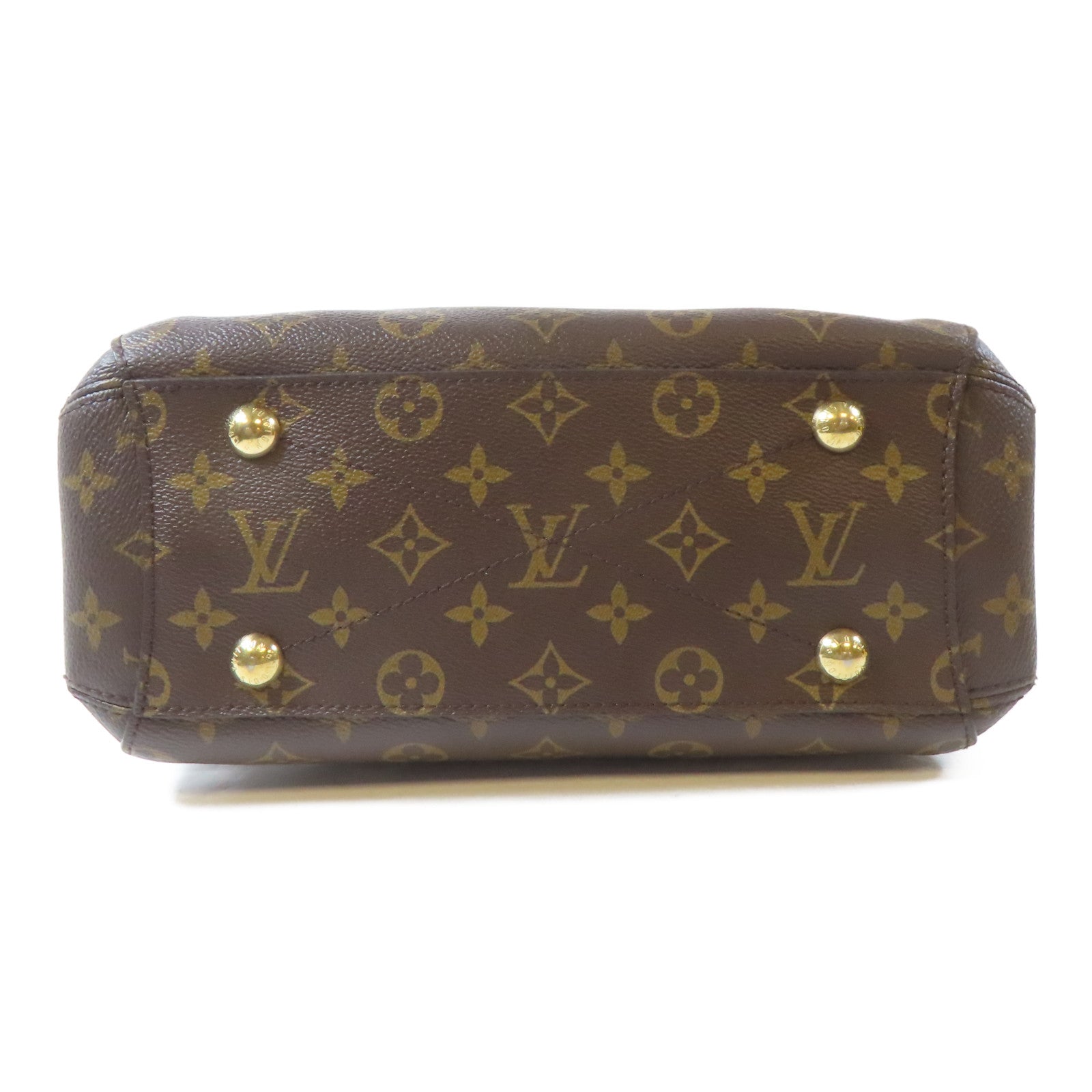 LOUIS VUITTON Monogram Montaigne金扣手挽肩背兩用袋啡色