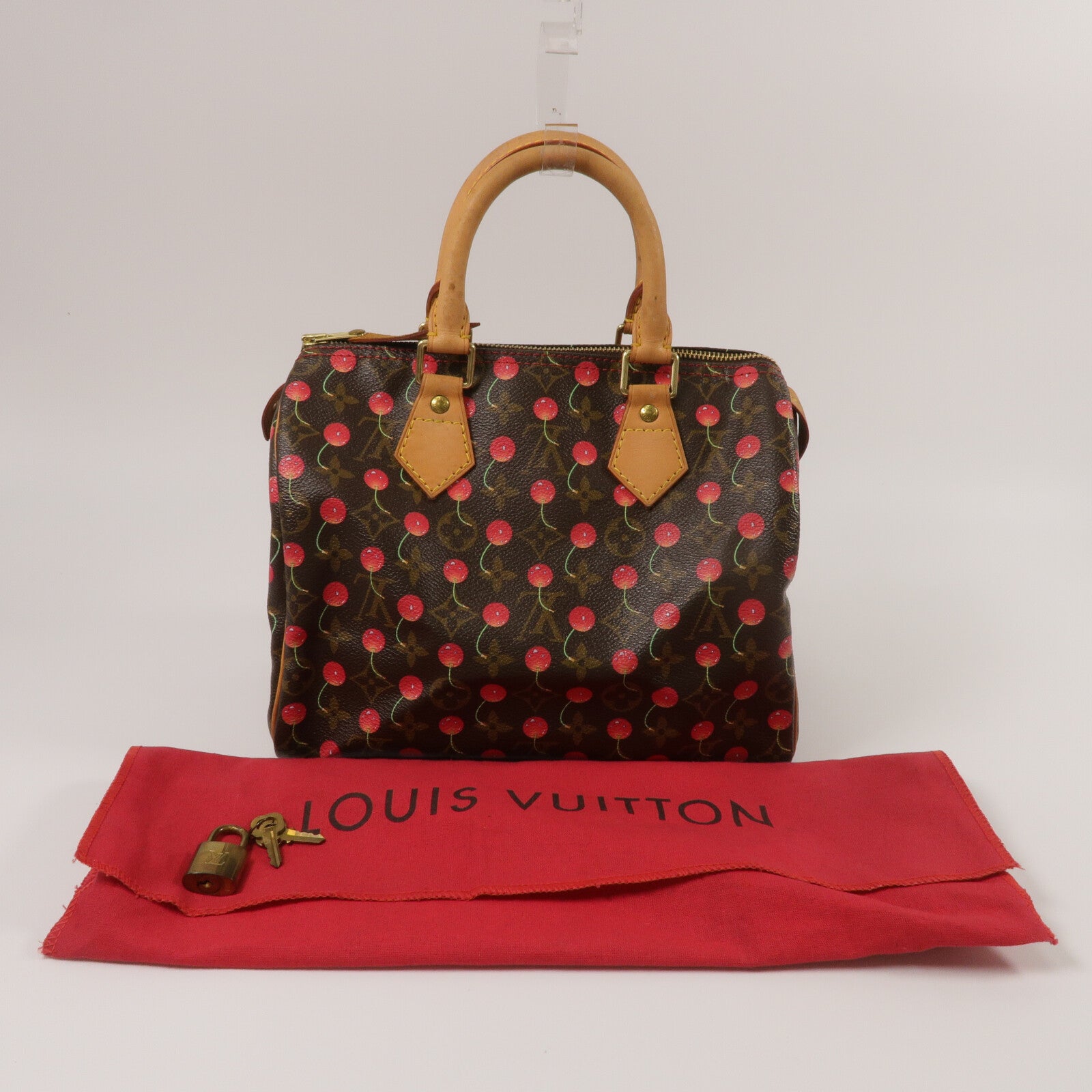 LOUIS VUITTON Monogram-Cherry Cherry Speedy 25手挽袋