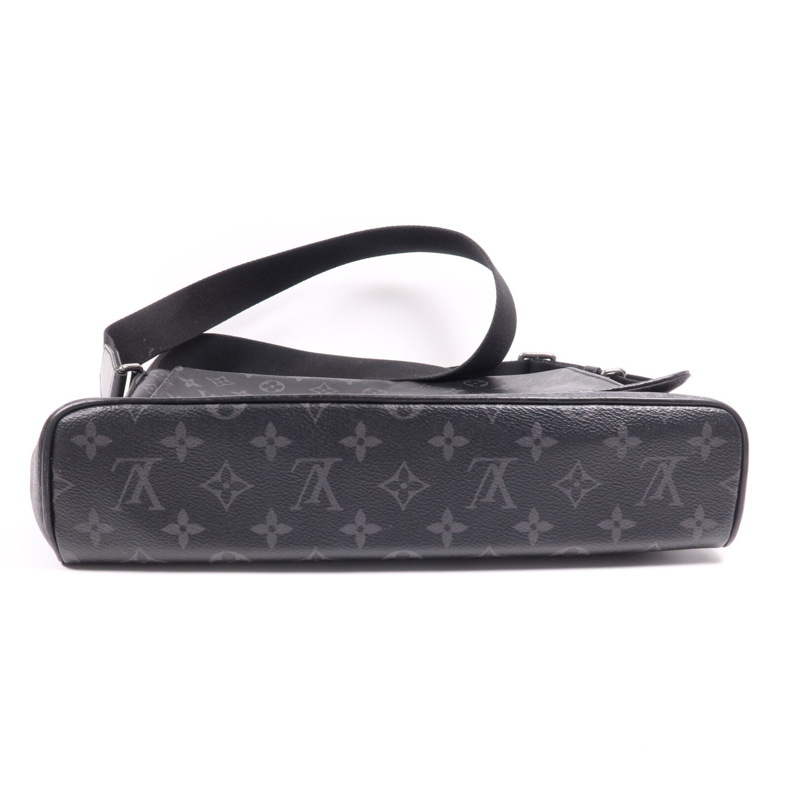 LOUIS VUITTON Monogram Eclipse District PM銀扣肩背袋