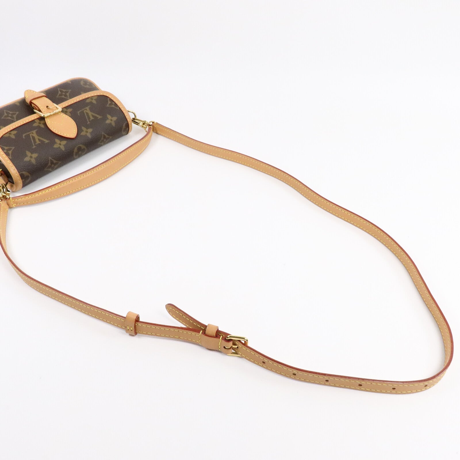 LOUIS VUITTON Monogram Nano Diane金扣手挽肩背兩用袋