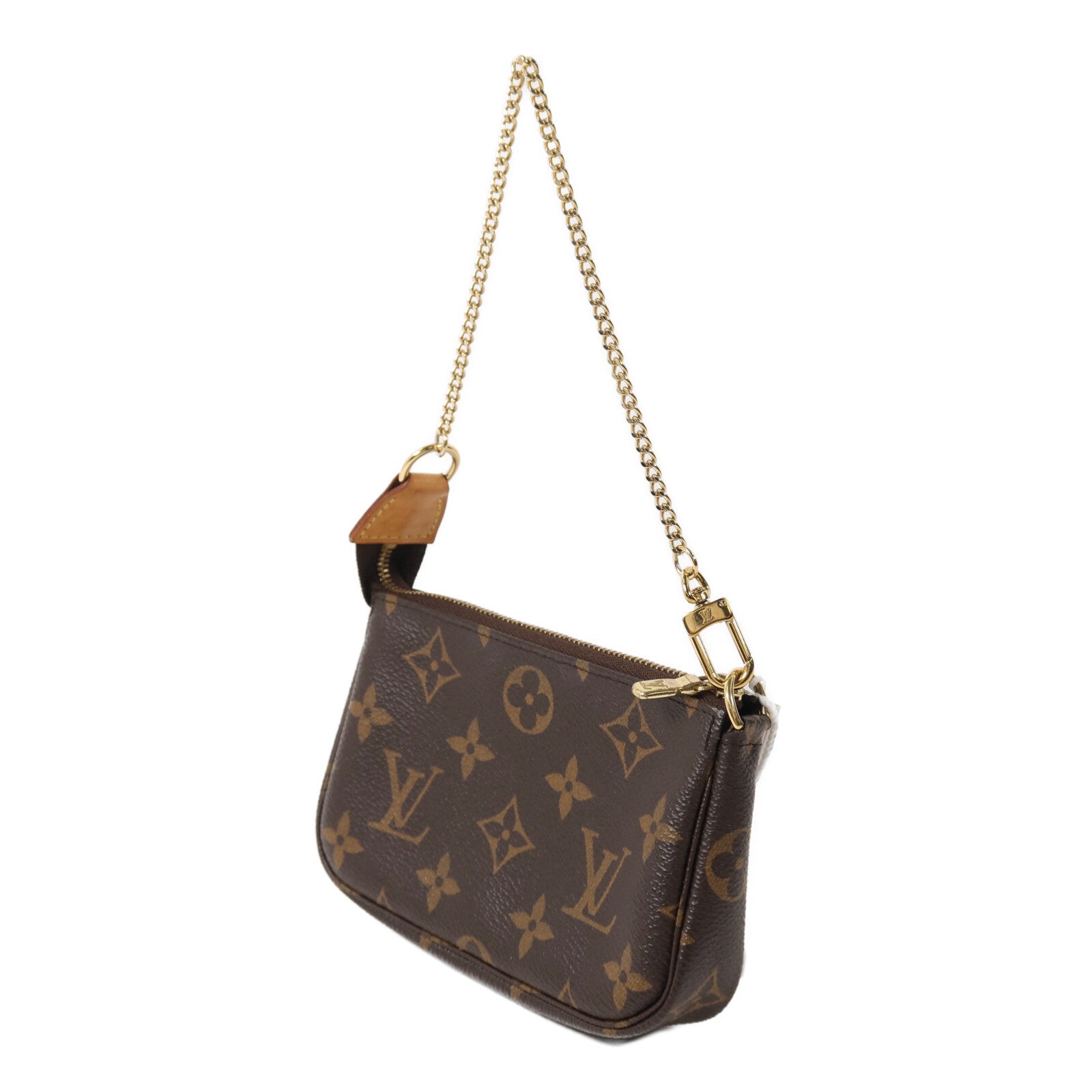LOUIS VUITTON Monogram Mini Pochette Accessoires鏈帶手挽袋