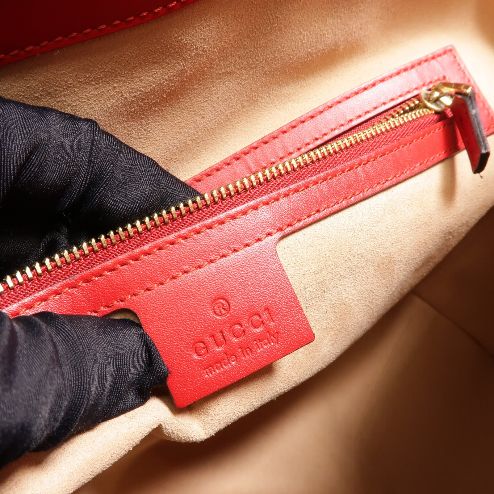 GUCCI 牛皮皮革Guccissima 2 Way Shoulder手挽肩背兩用袋